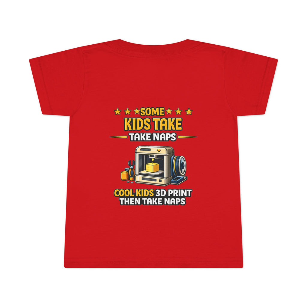 3D Printer Kids Take Naps Toddler T-shirt | 3D Printing Design