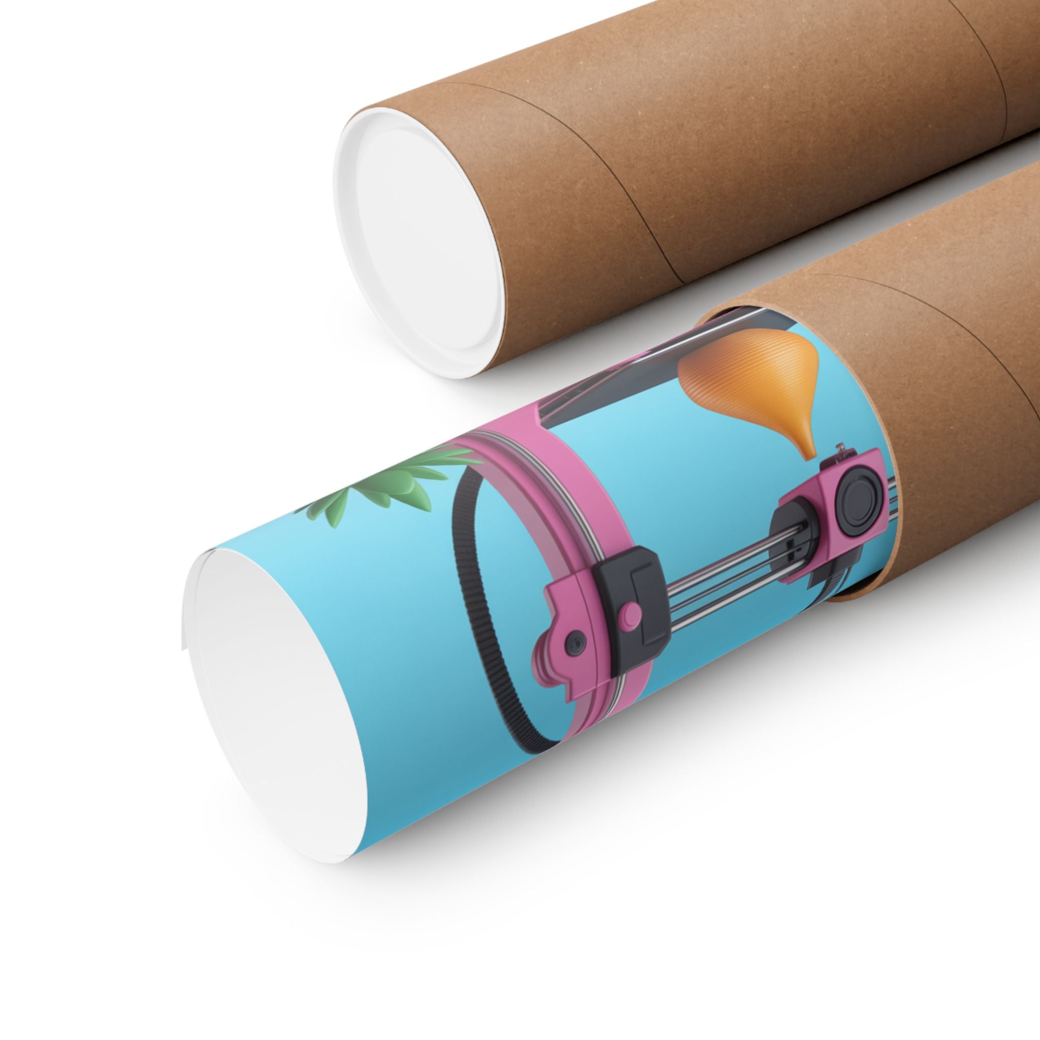 3D Printing Poster Matte Vertical Poster | 3D Printer Illustration, Tech Decor