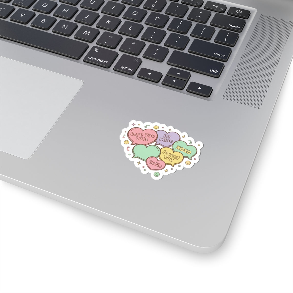 Candy Heart Conversation Hearts Sticker | Valentine Typography, Pastel XOXO