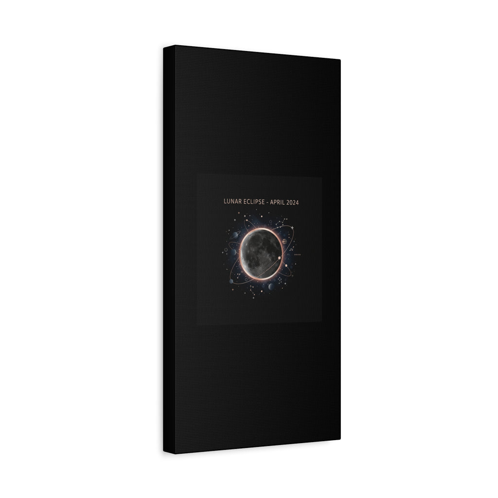 Lunar Eclipse April 2024 Canvas | eclipse decor, star map poster