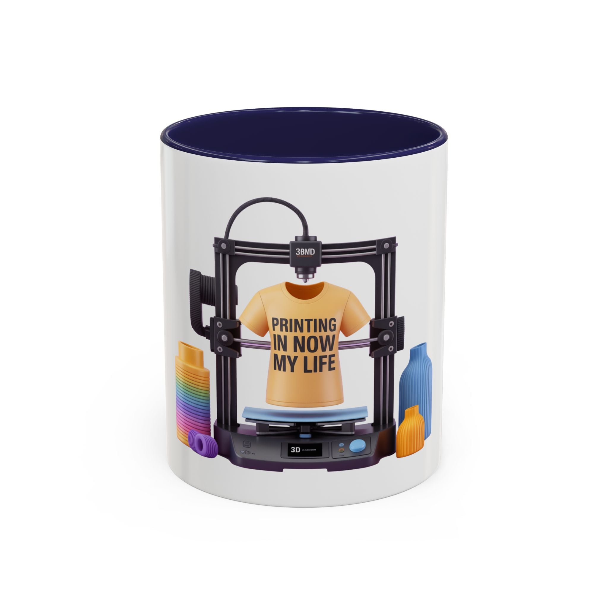 3D Printer Tee Design Accent Coffee Mug | Printing In Now My Life