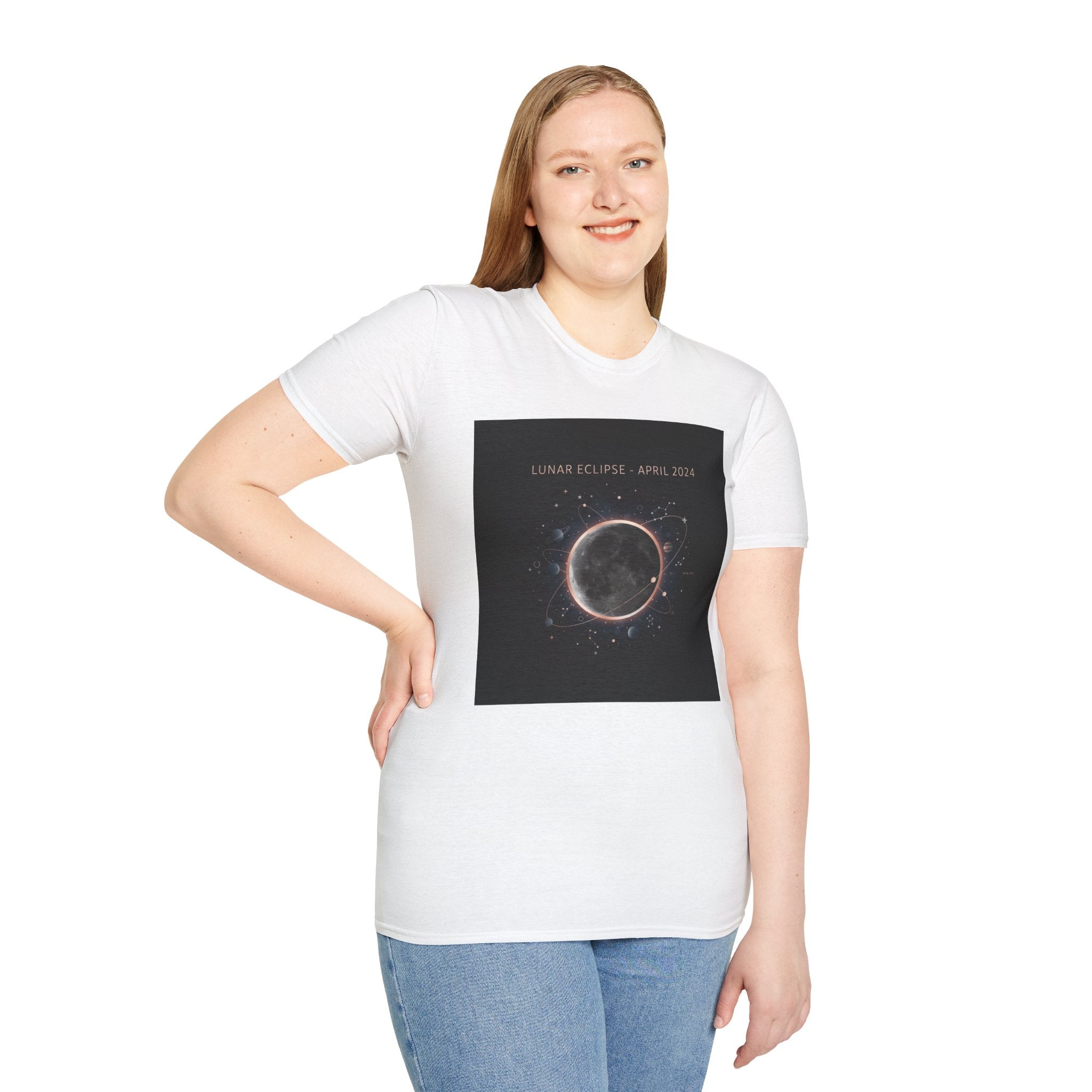 Lunar Eclipse Tee | astronomy design, star map poster