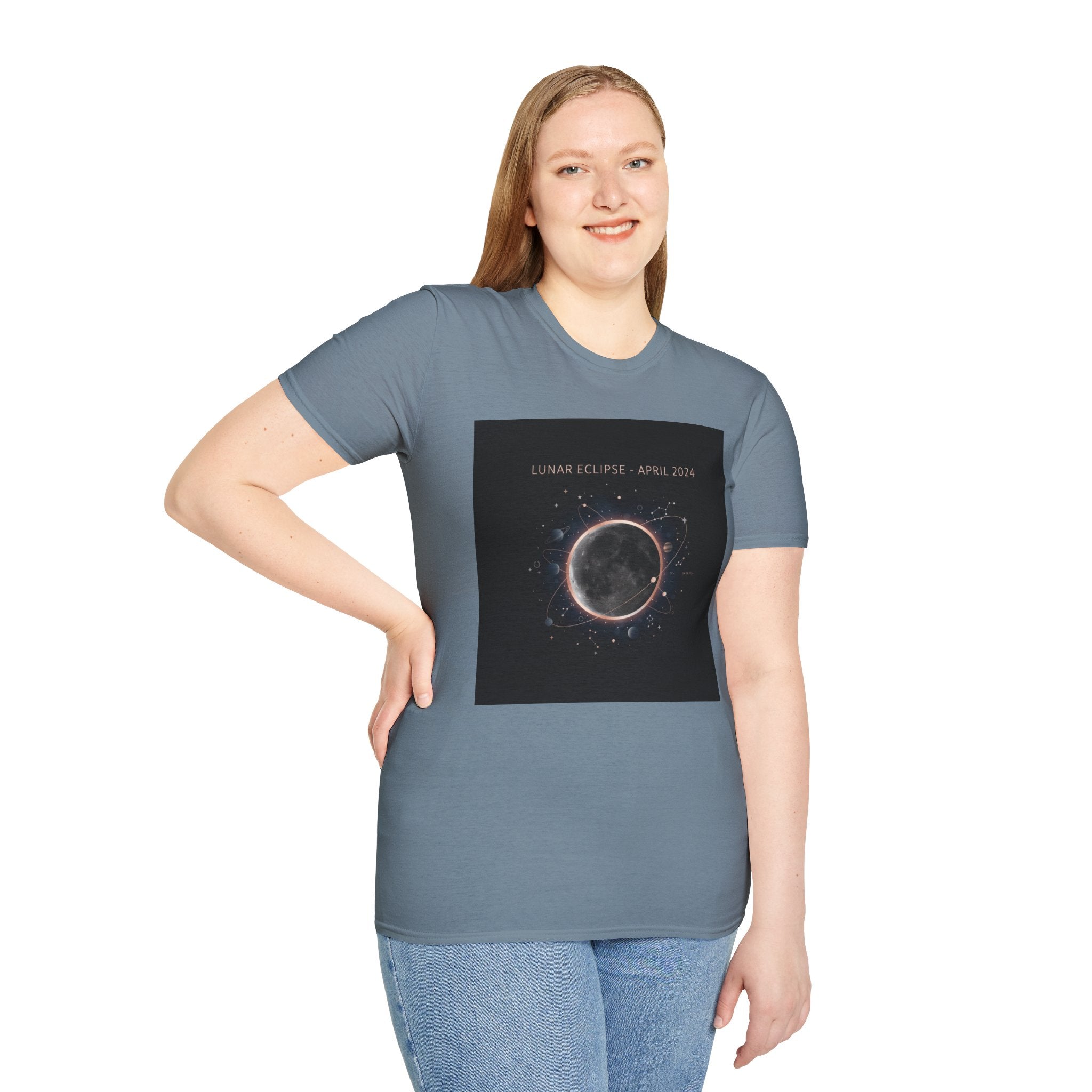 Lunar Eclipse Tee | astronomy design, star map poster