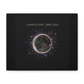 Lunar Eclipse April 2024 Canvas | eclipse decor, star map poster