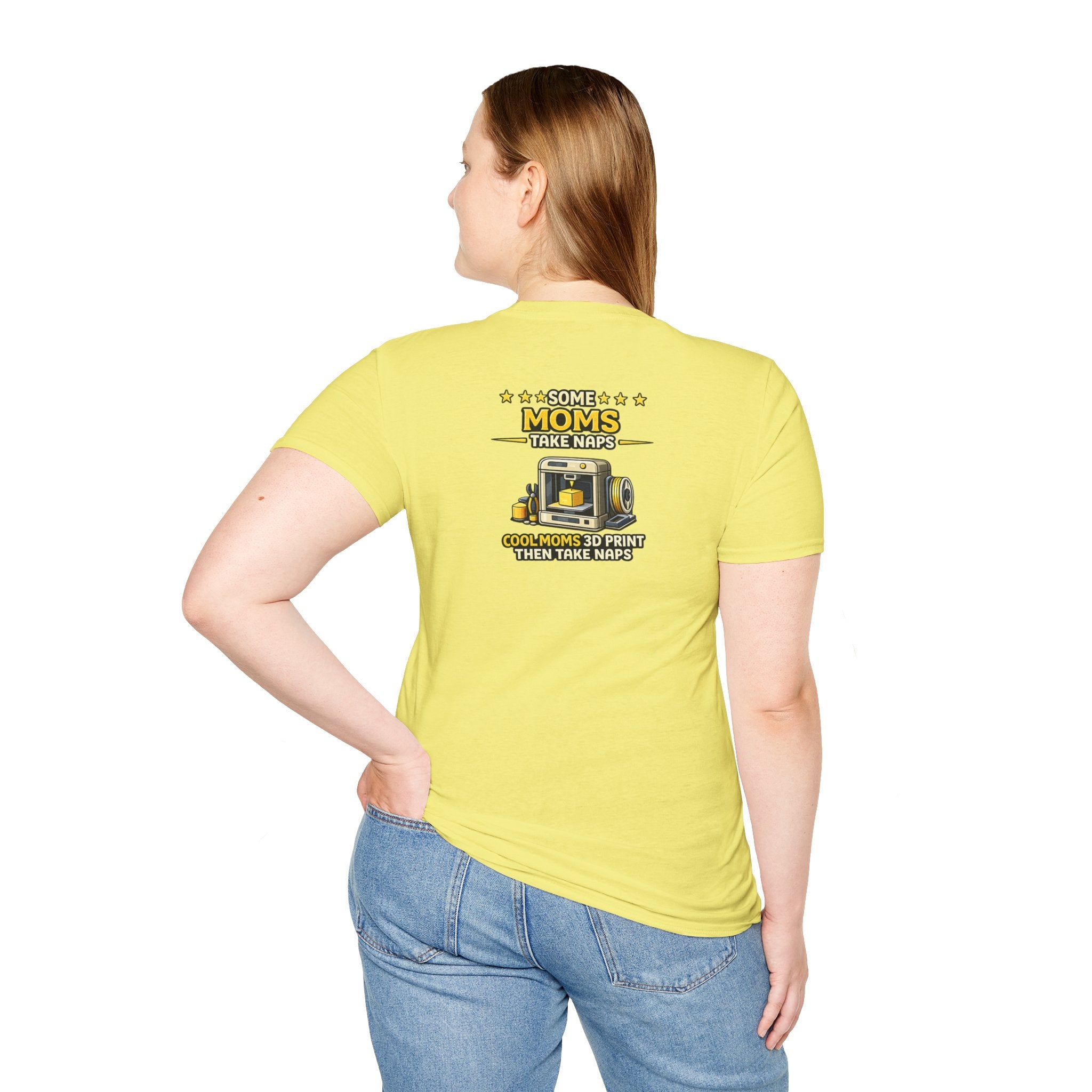 3D Printing Moms Take Naps T-Shirt | Cool Moms 3D Print Then Take Naps