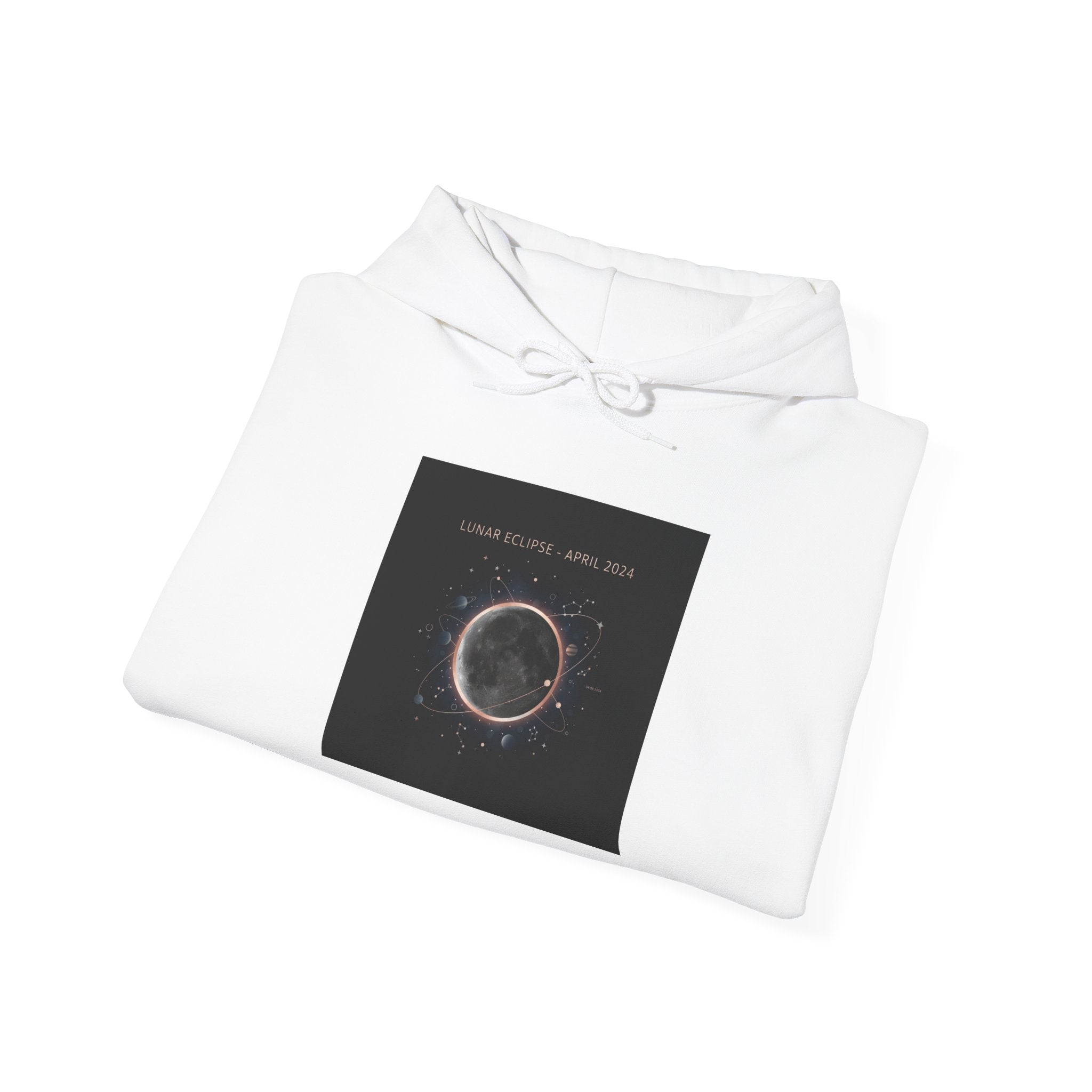 Eclipse Ring Hoodie | lunar event art, astronomy design