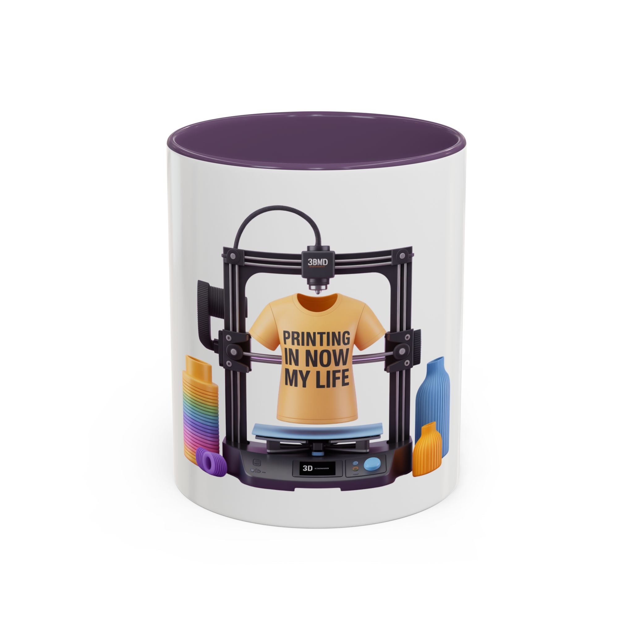 3D Printer Tee Design Accent Coffee Mug | Printing In Now My Life