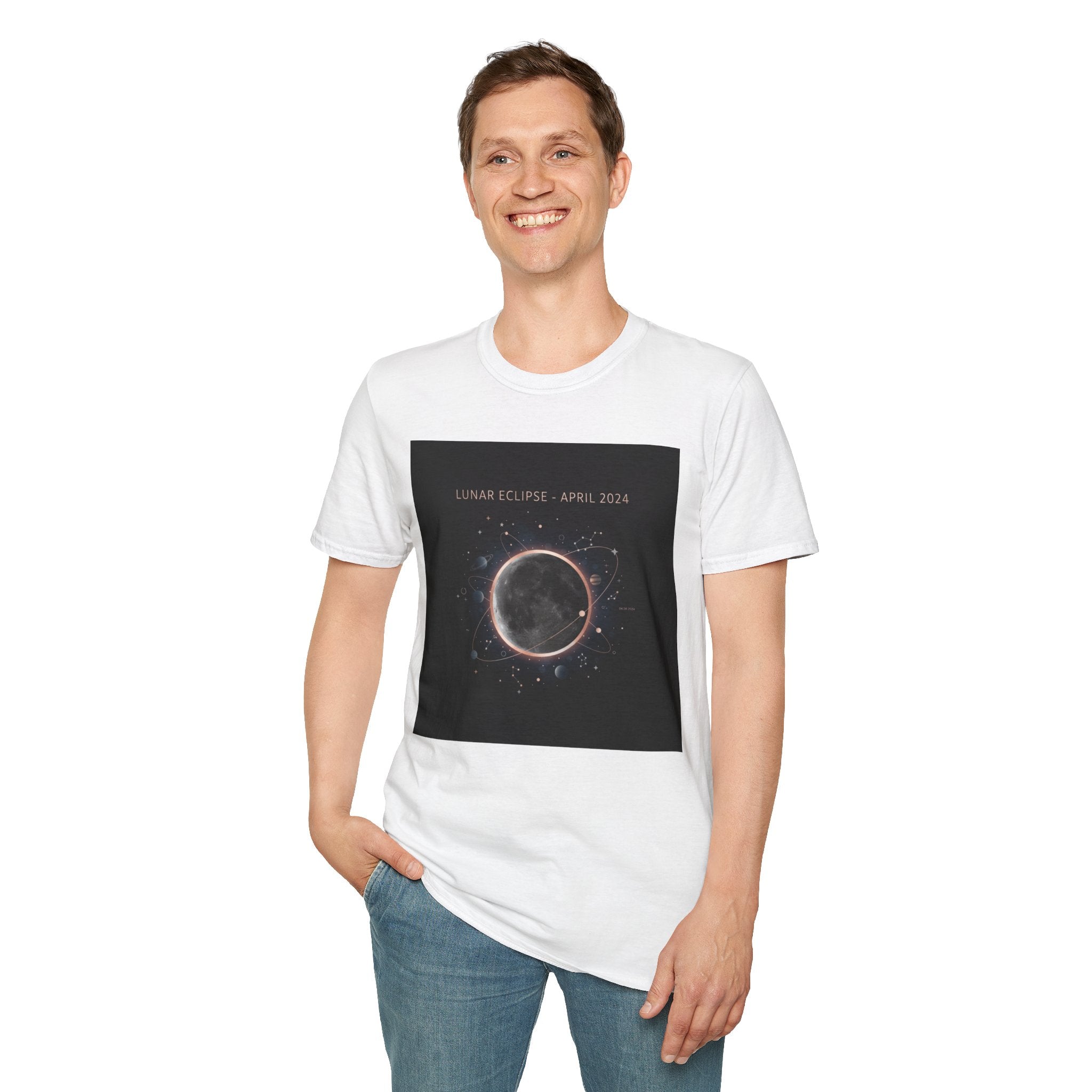 Lunar Eclipse Tee | astronomy design, star map poster