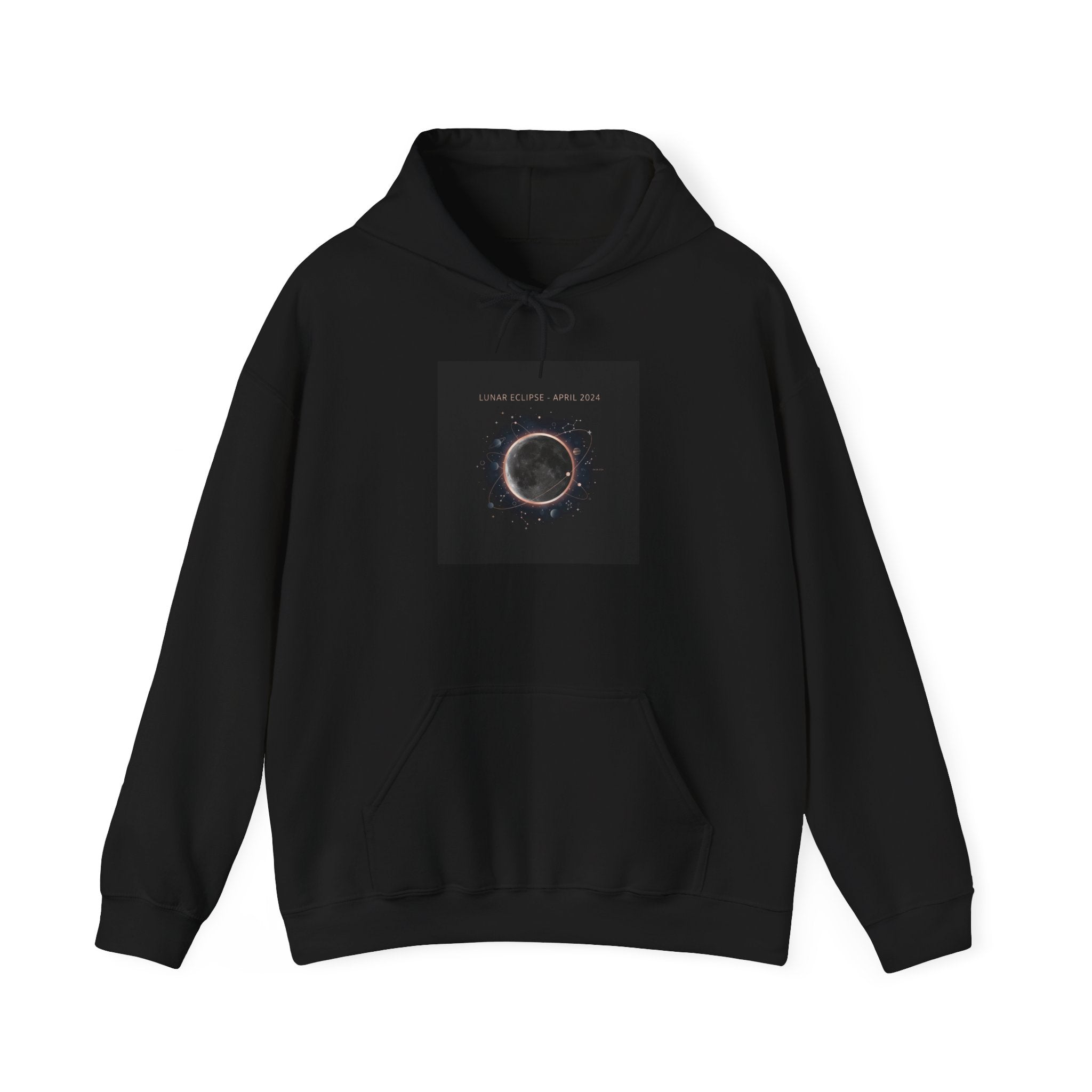 Eclipse Ring Hoodie | lunar event art, astronomy design