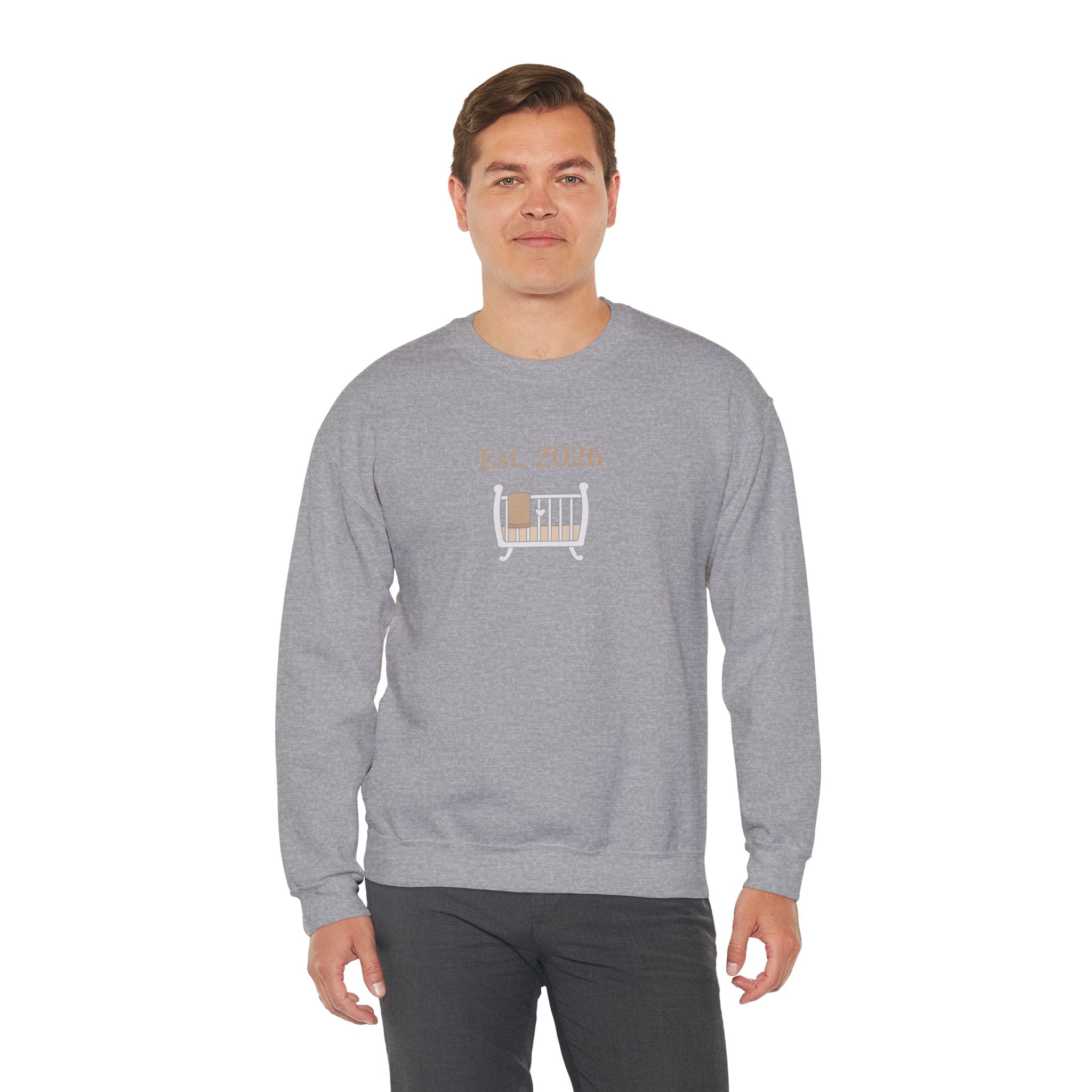 Est. 2026 New Parent Crewneck Sweatshirt | New Dad Est 2026