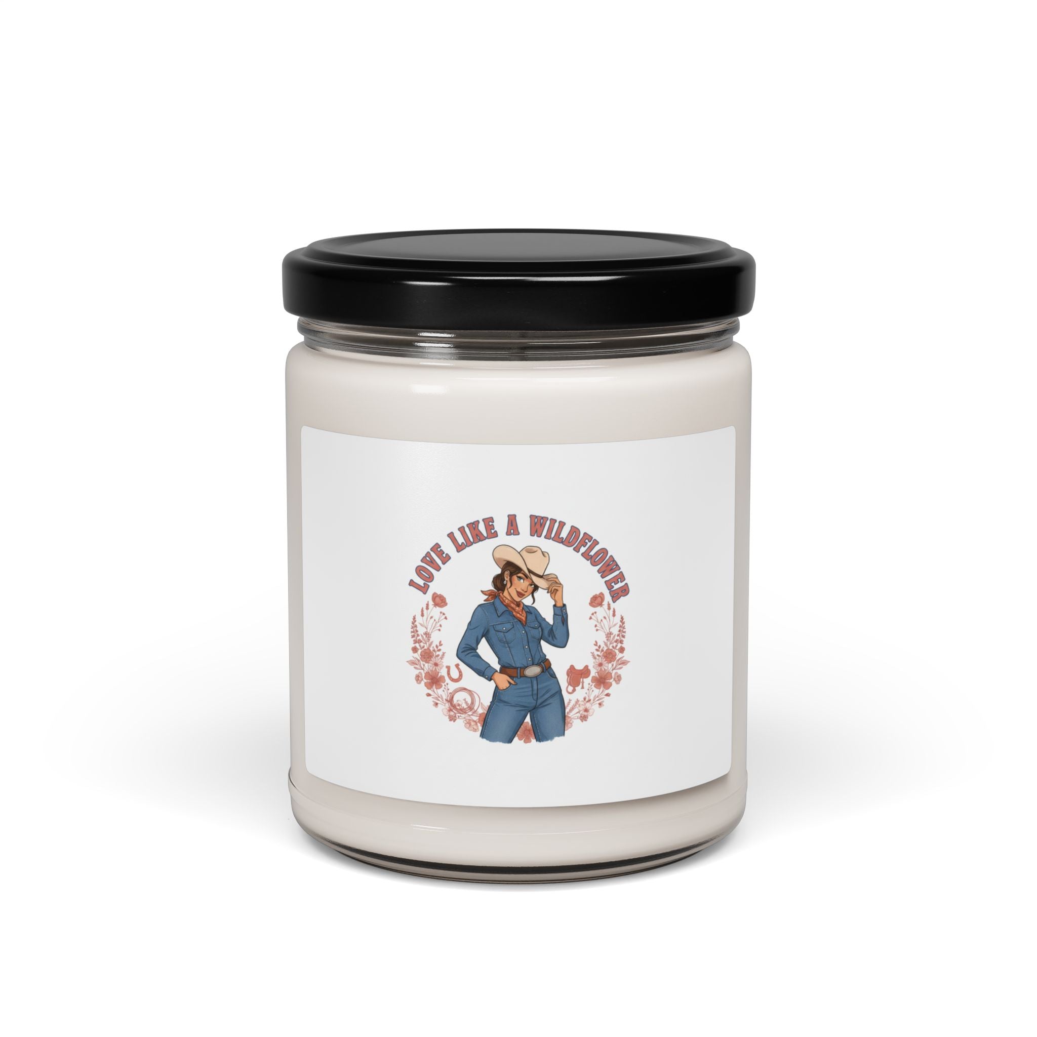 Cowgirl Love Heart Candle | Soy Candle, Western Valentine Scented 9oz