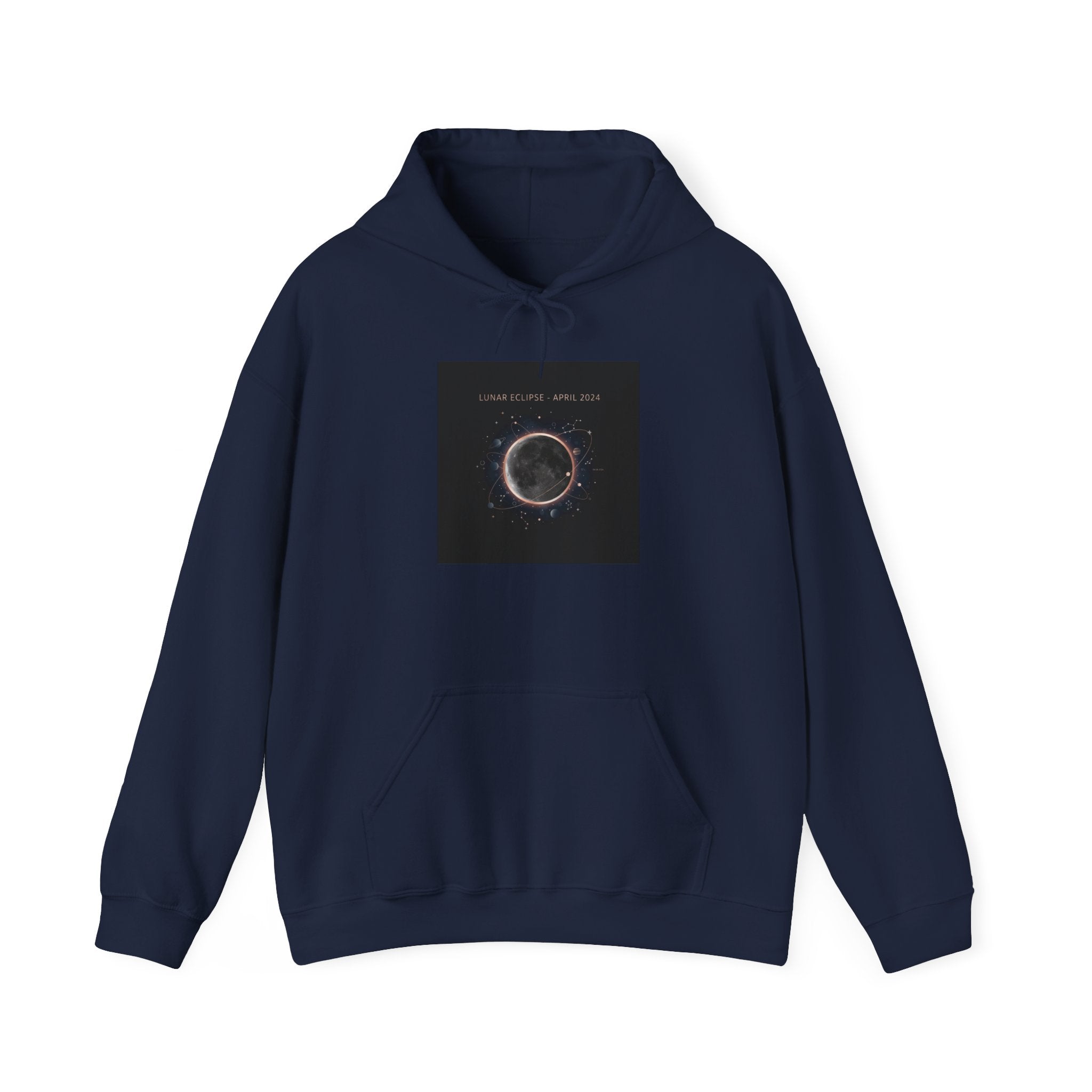 Eclipse Ring Hoodie | lunar event art, astronomy design