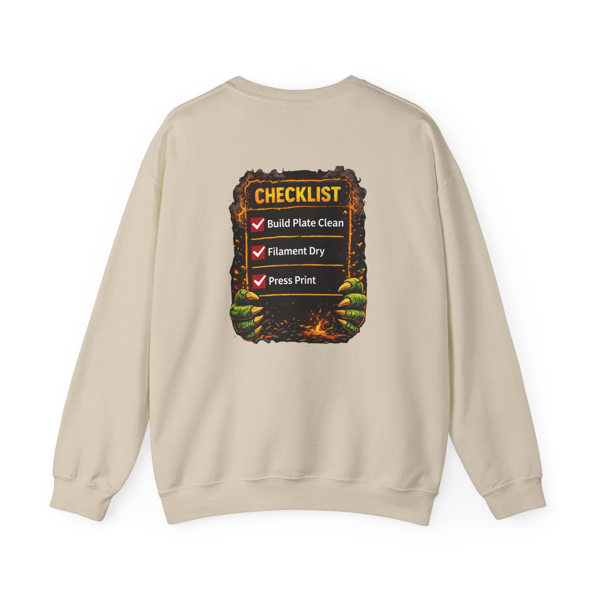 3D Printer Monster Crushing It sweatshirt | I'm Crushing It 3D Printing Crewneck
