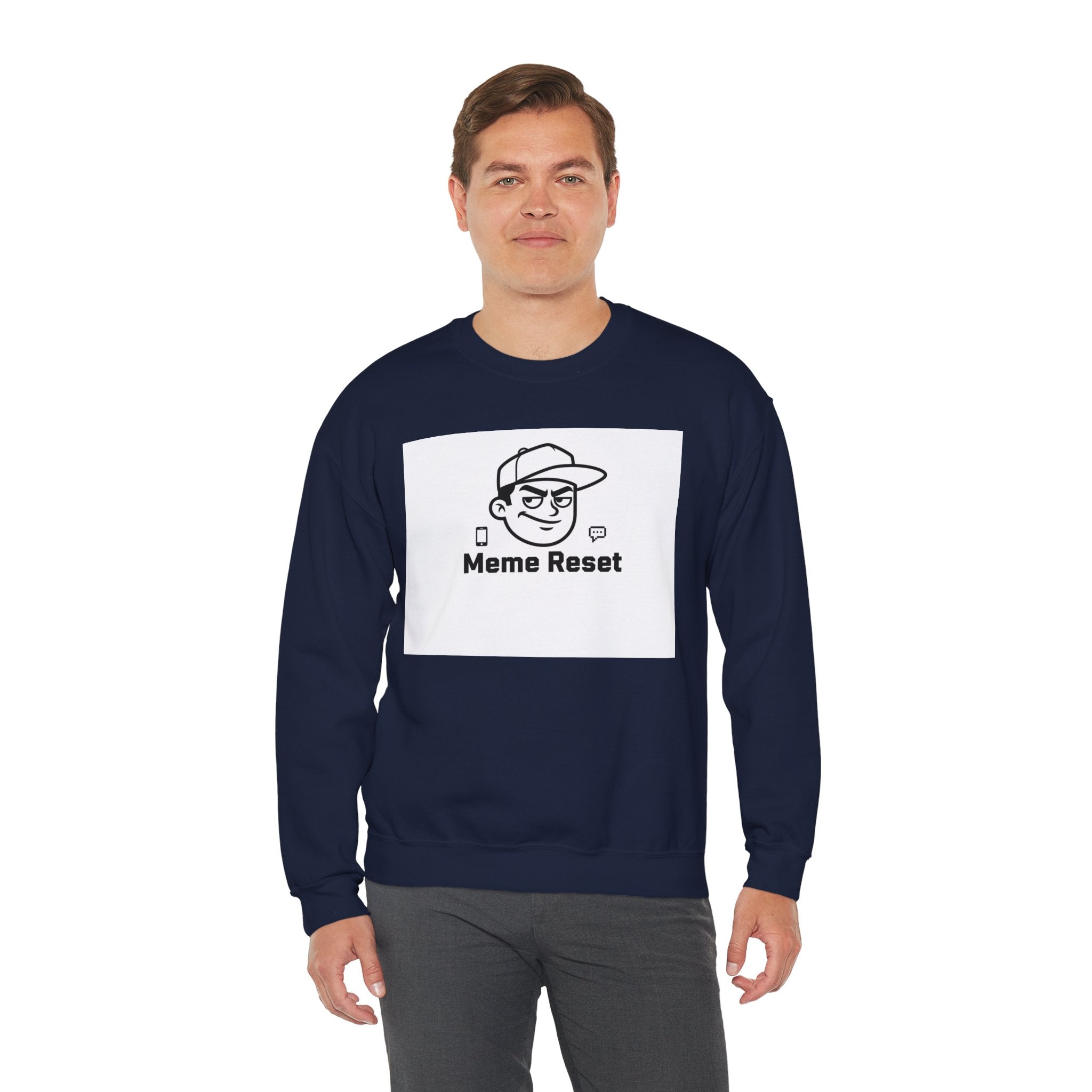 Meme Reset Crewneck Sweatshirt | internet nostalgia, throwback memes