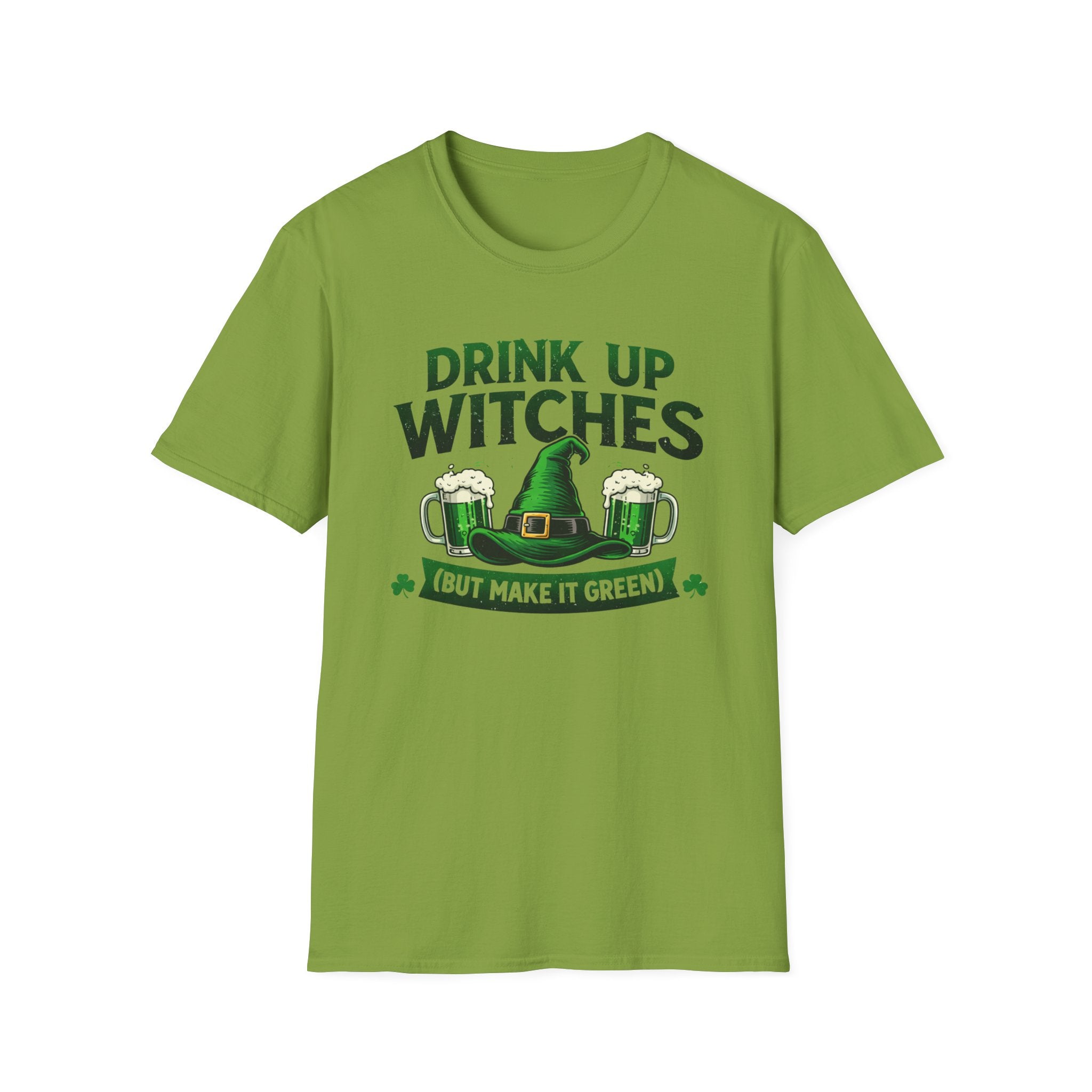 Drink Up Witches T-Shirt | Funny St. Patrick's Day Beer Tee | Witchy Green Potion Graphic Shirt