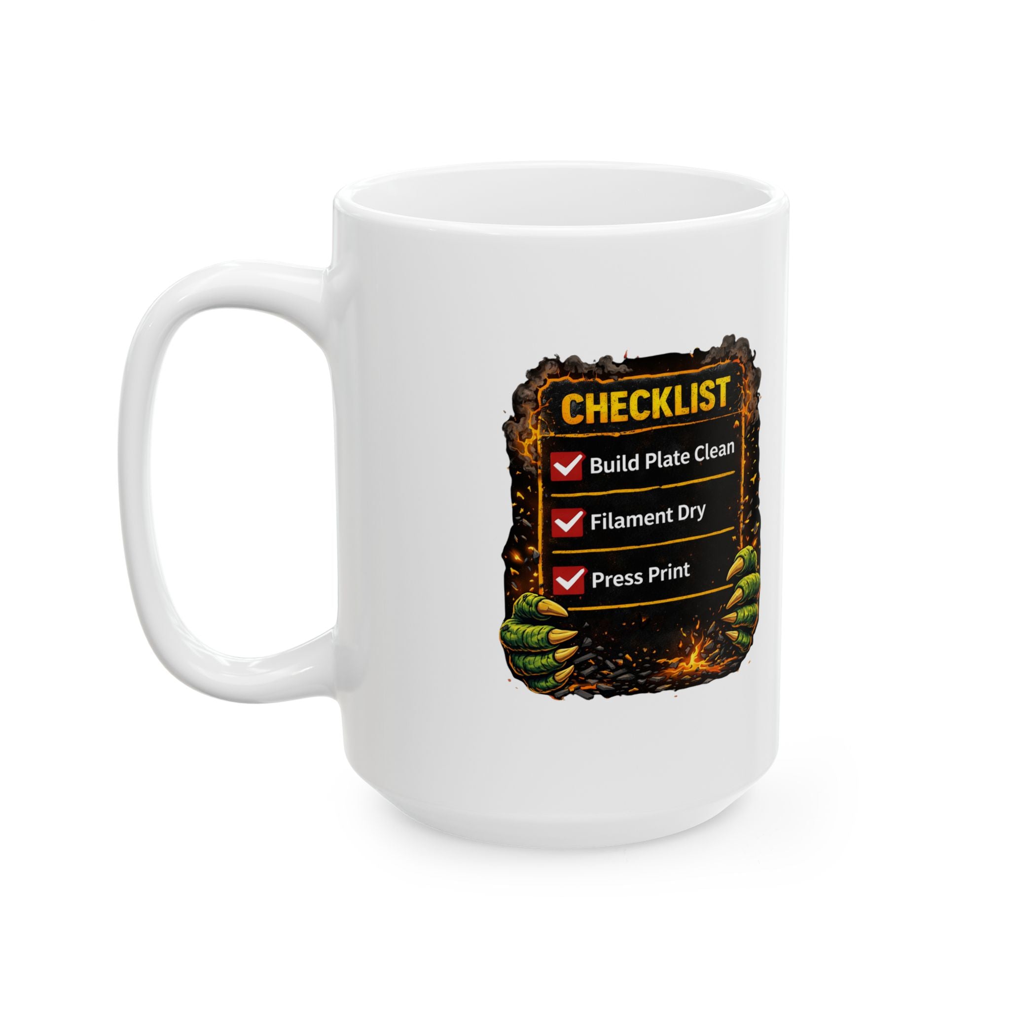 I'm Crushing 3D Printing Ceramic Mug | Monster Crashing 3D Printer Design