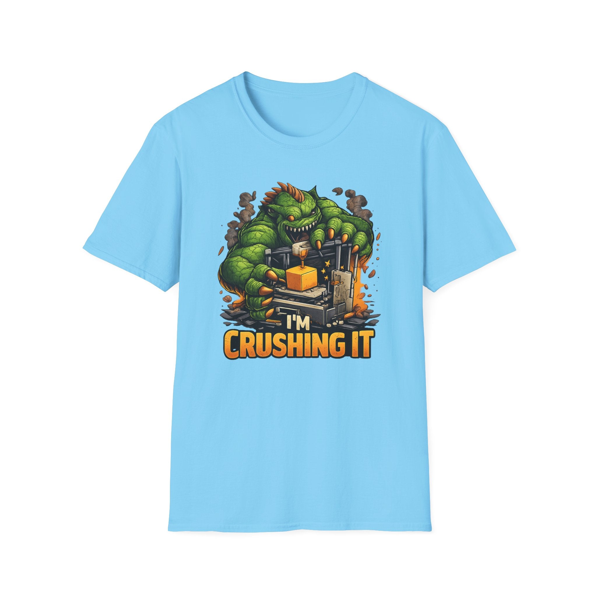 3D Printer Monster I'm Crushing It T-Shirt | 3D Printing Checklist Tee