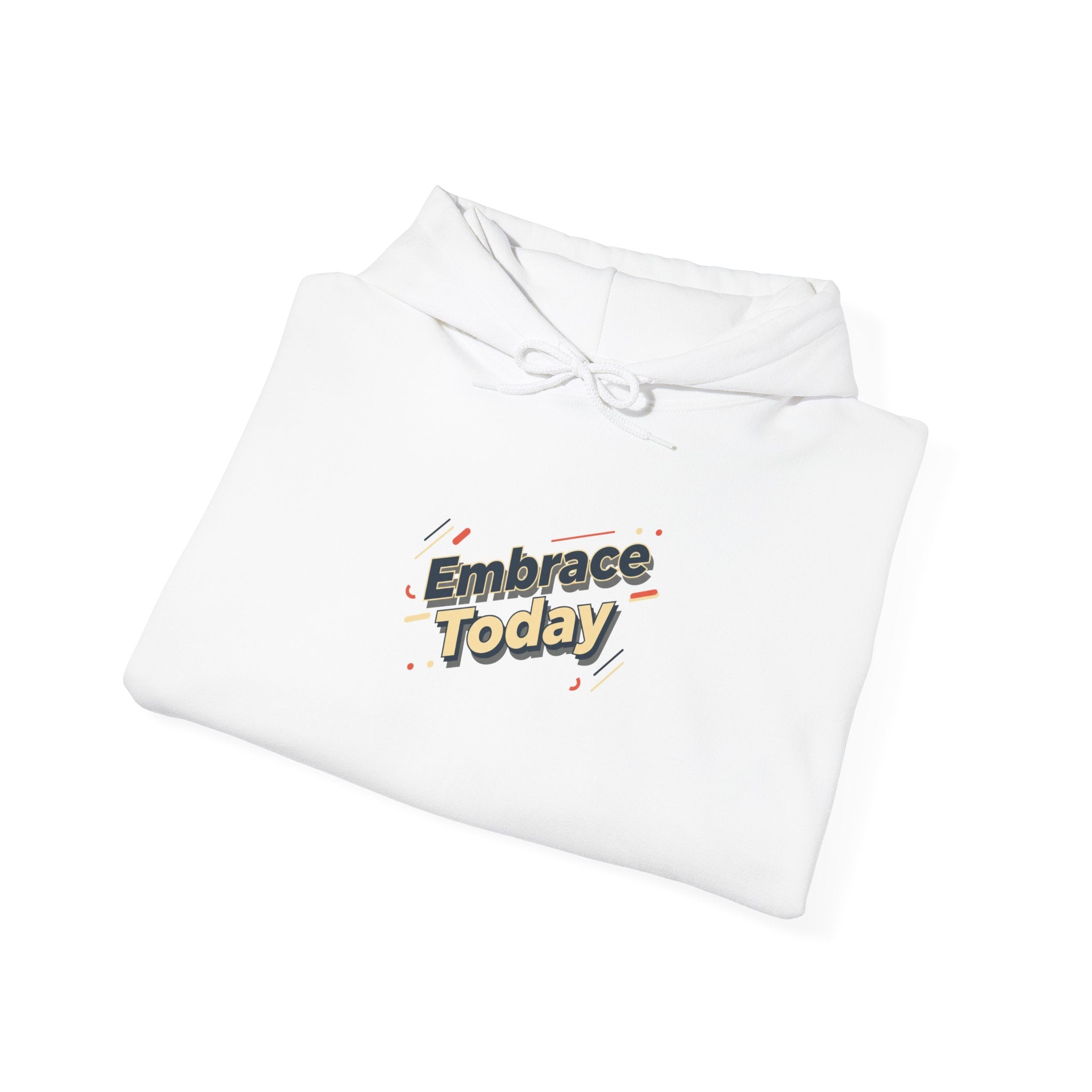 Embrace Today Hoodie | shadow typography shirt, 3D simple text
