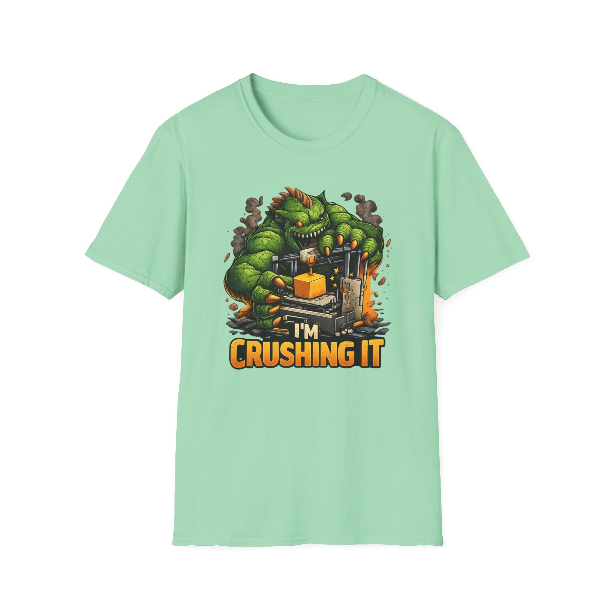 3D Printer Monster I'm Crushing It T-Shirt | 3D Printing Checklist Tee