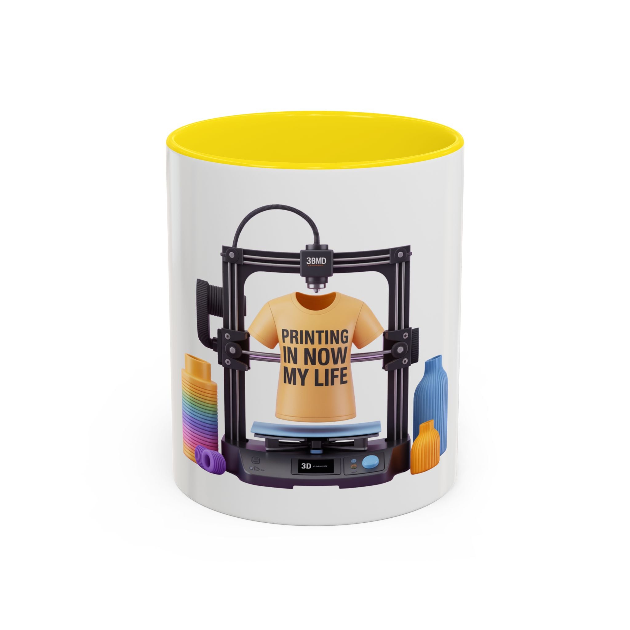 3D Printer Tee Design Accent Coffee Mug | Printing In Now My Life