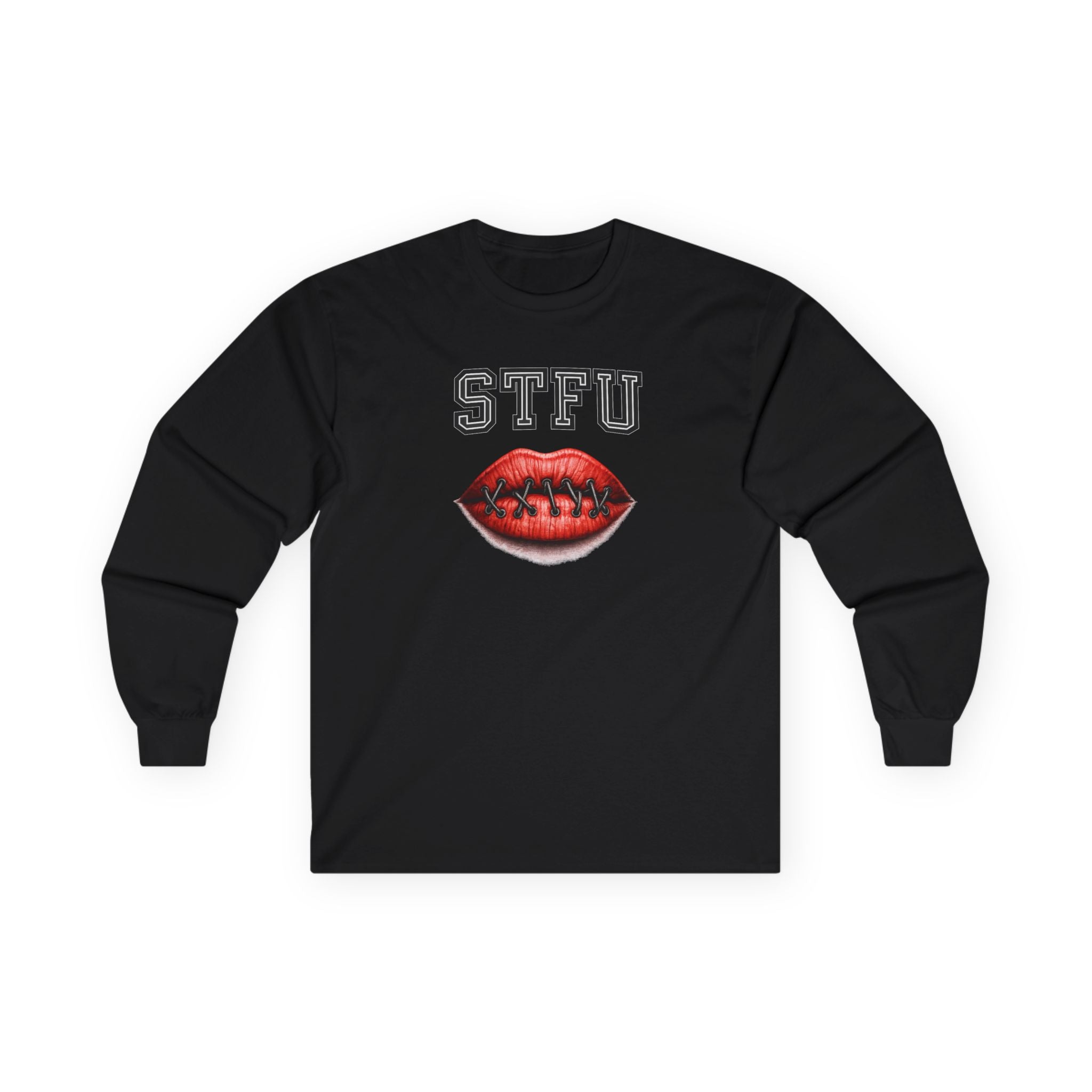 STFU Football Lips Tee | Football Lip Graphic Long Sleeve