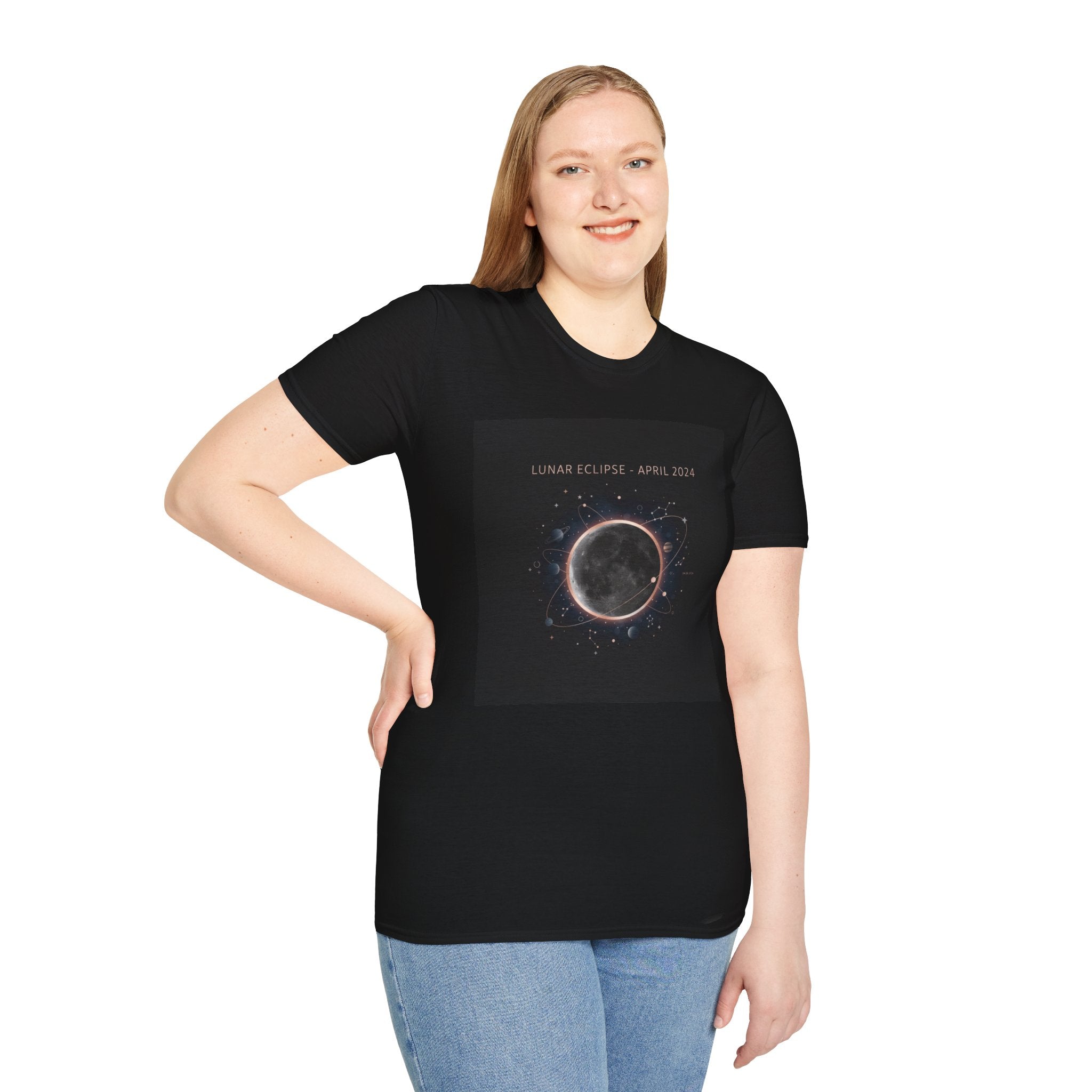 Lunar Eclipse Tee | astronomy design, star map poster