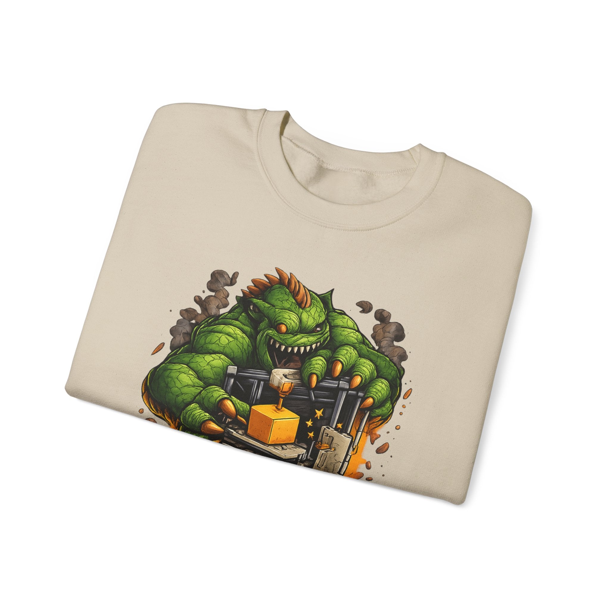 3D Printer Monster Crushing It sweatshirt | I'm Crushing It 3D Printing Crewneck