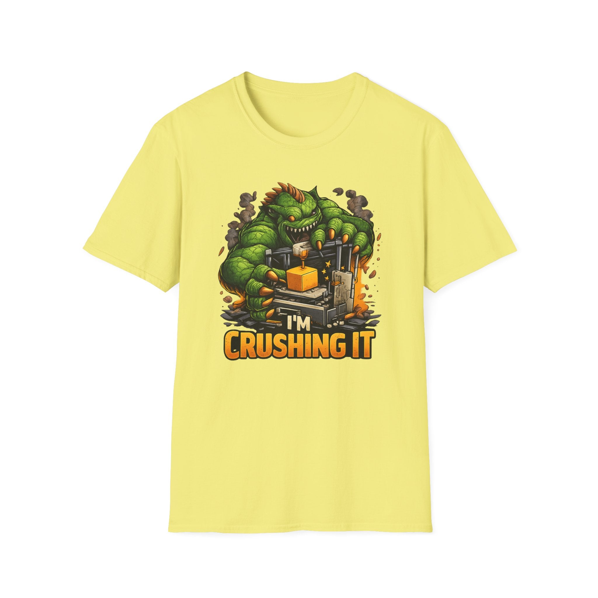 3D Printer Monster I'm Crushing It T-Shirt | 3D Printing Checklist Tee