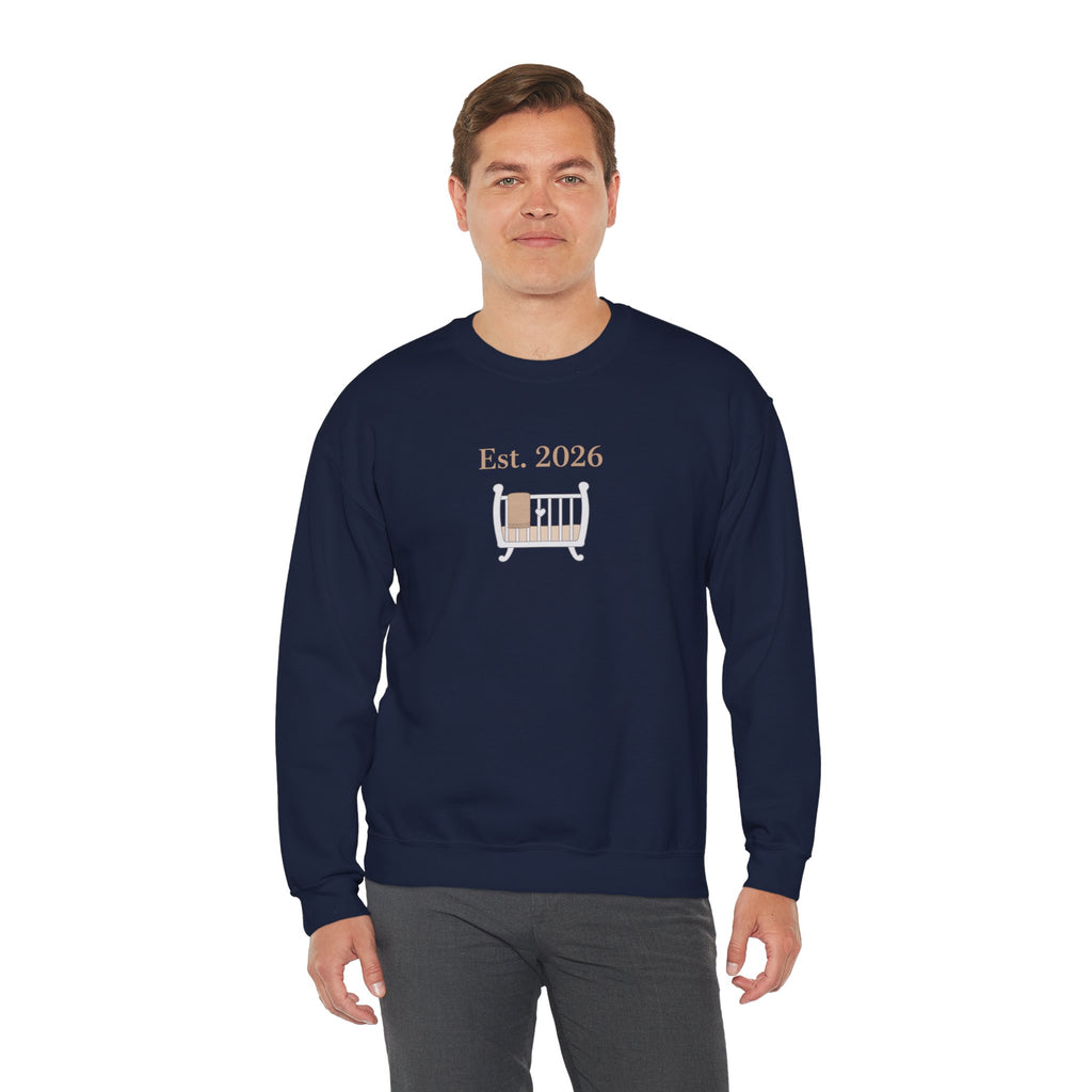 Est. 2026 New Parent Crewneck Sweatshirt | New Dad Est 2026