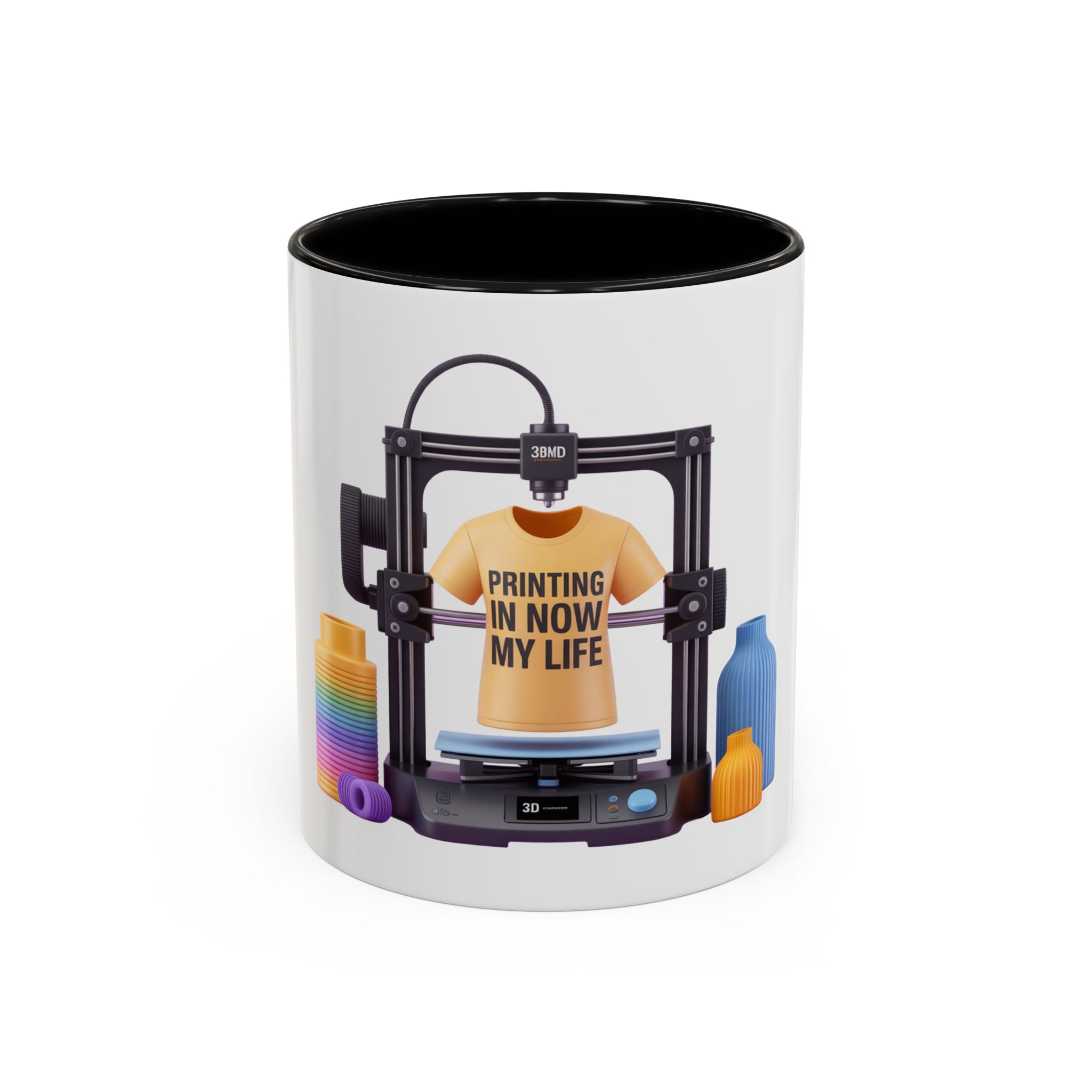 3D Printer Tee Design Accent Coffee Mug | Printing In Now My Life