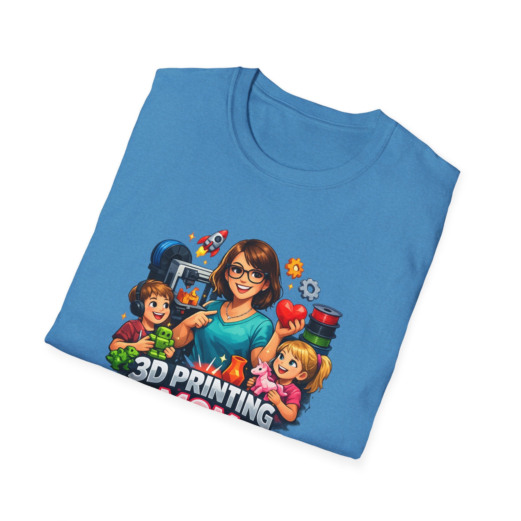 3D Printing Mom and Children T-Shirt | STEM Mom Family Design