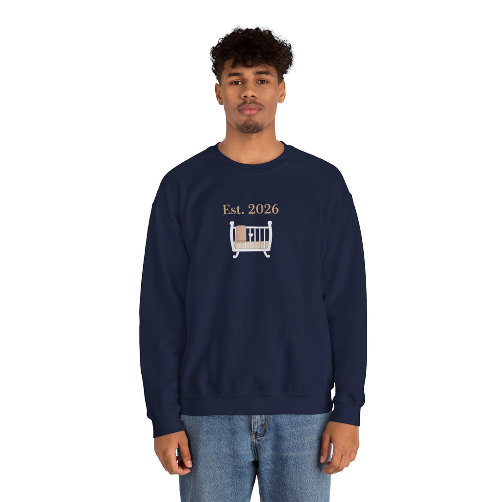 Est. 2026 New Parent Crewneck Sweatshirt | New Dad Est 2026