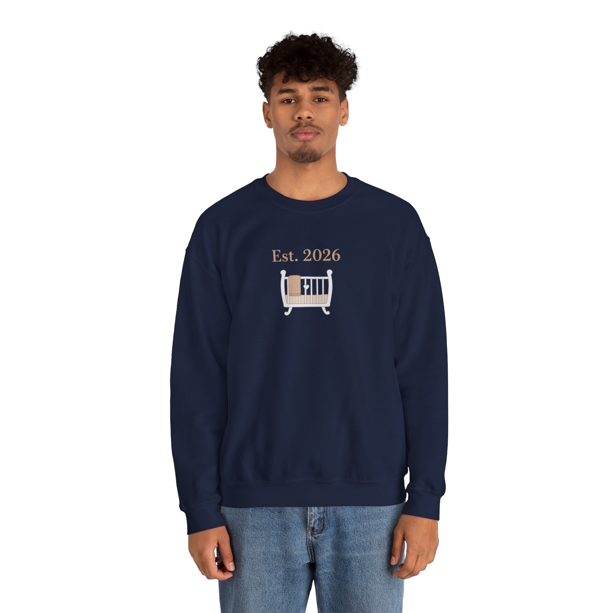 Est. 2026 New Parent Crewneck Sweatshirt | New Dad Est 2026