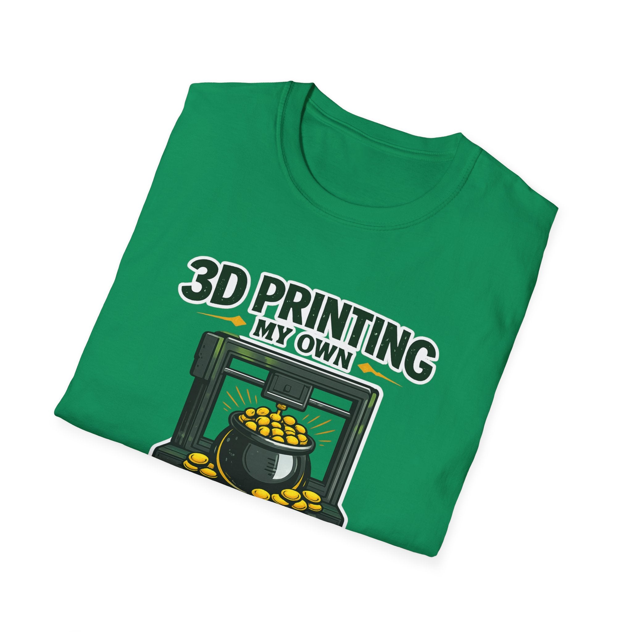 3D Printing My Pot of Gold T-Shirt | Funny Maker St. Patrick’s Day Tee | 3D Printer Shamrock Graphic