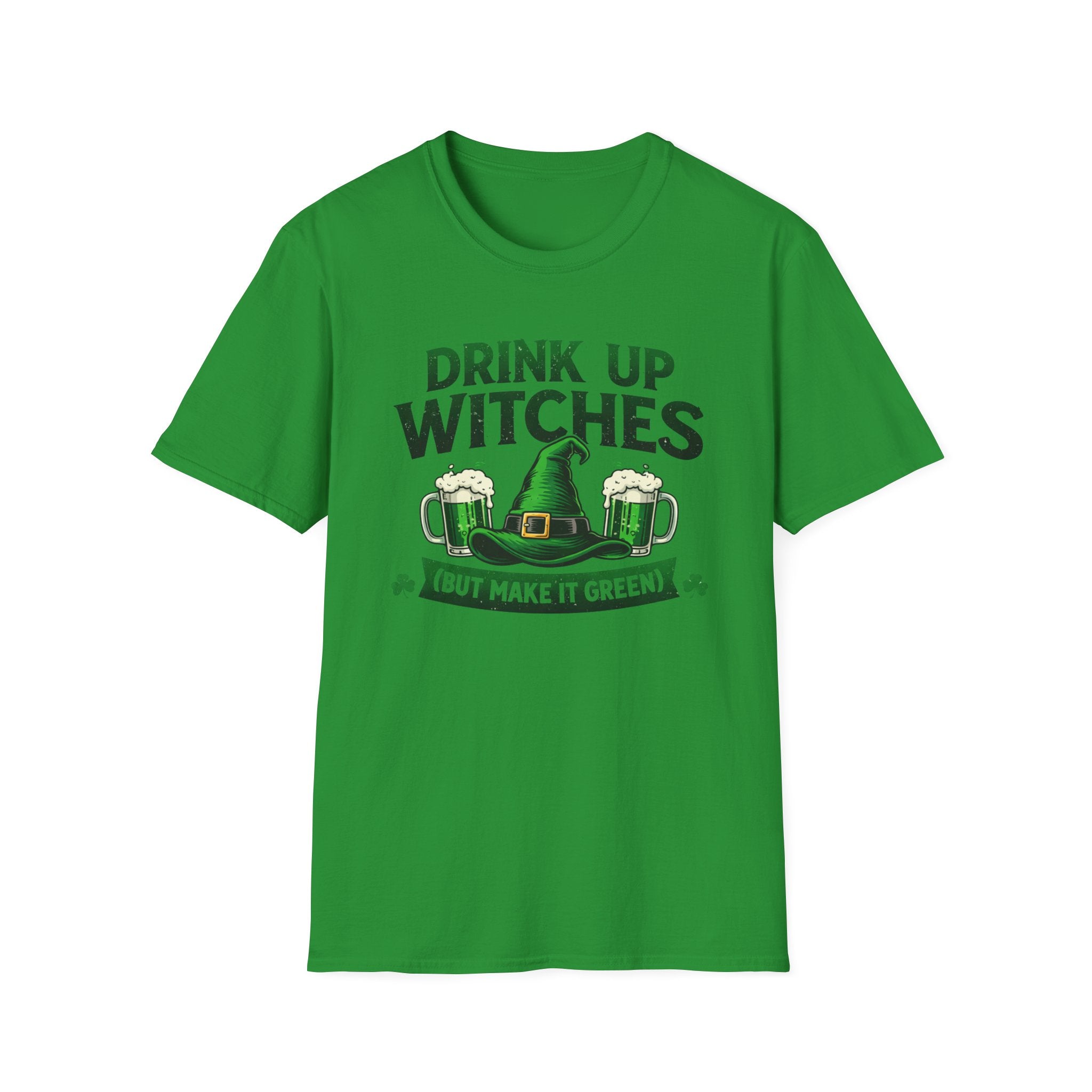 Drink Up Witches T-Shirt | Funny St. Patrick's Day Beer Tee | Witchy Green Potion Graphic Shirt