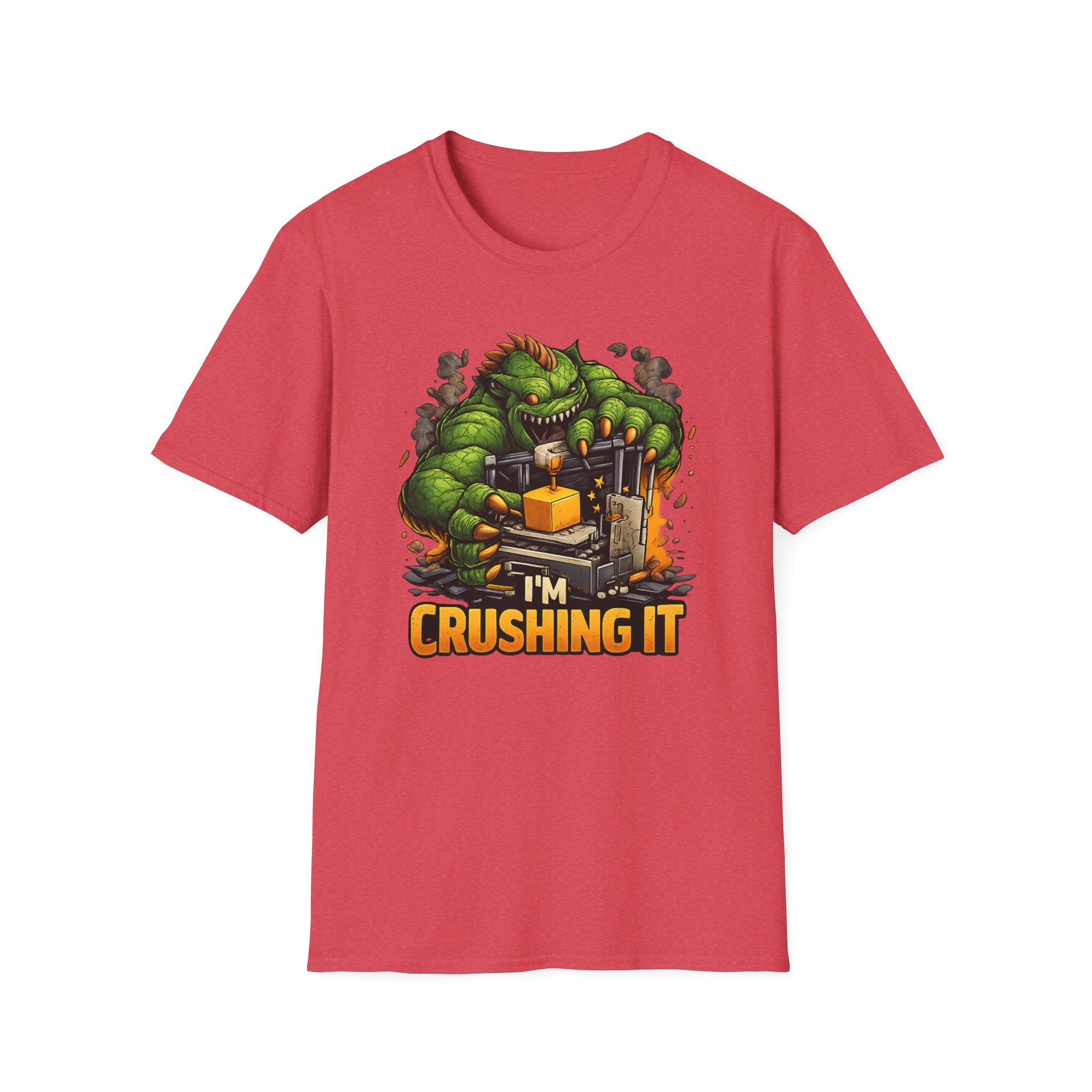 3D Printer Monster I'm Crushing It T-Shirt | 3D Printing Checklist Tee