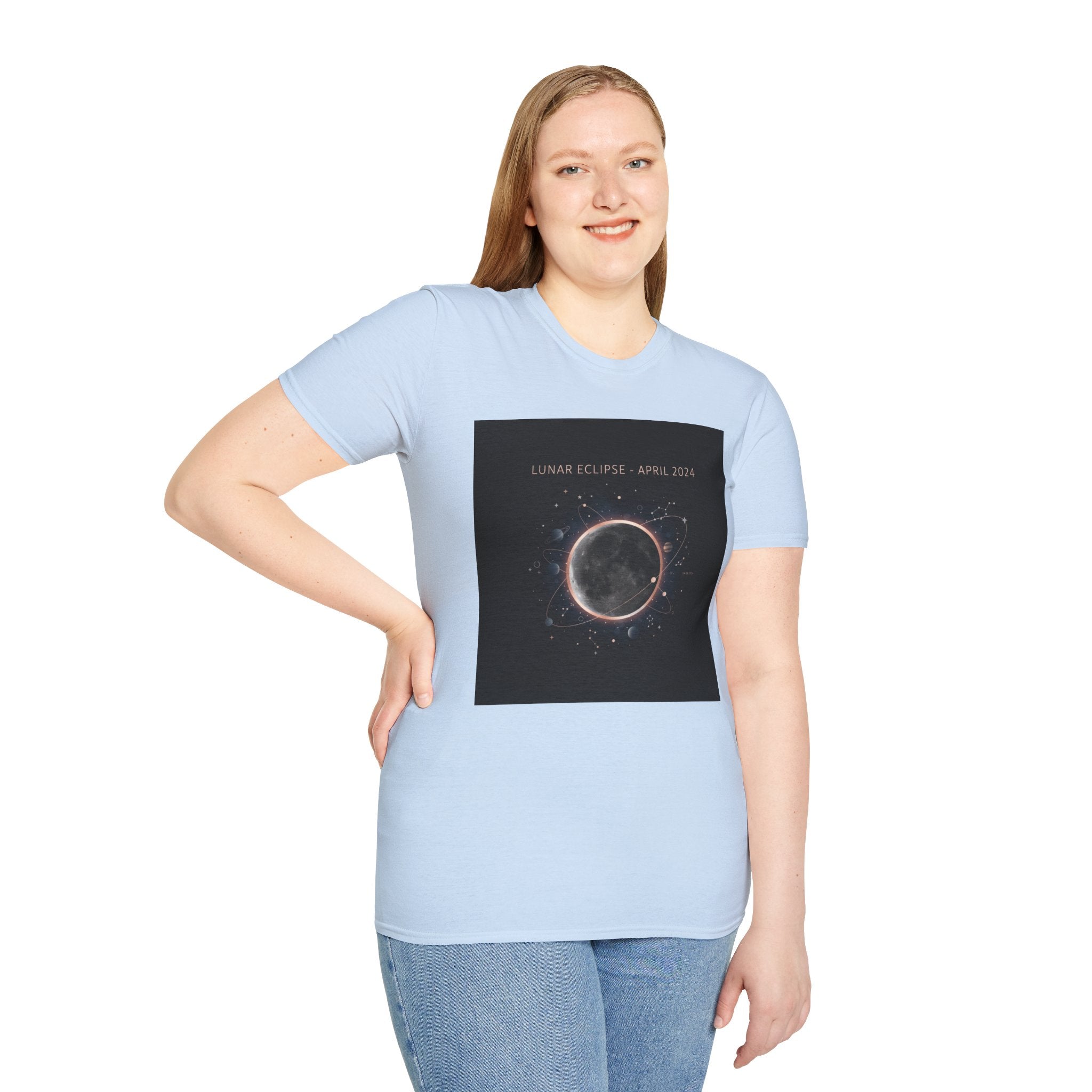 Lunar Eclipse Tee | astronomy design, star map poster