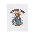 Cowgirl Love Blanket | Western Valentine, Cowboy Heart Bandana