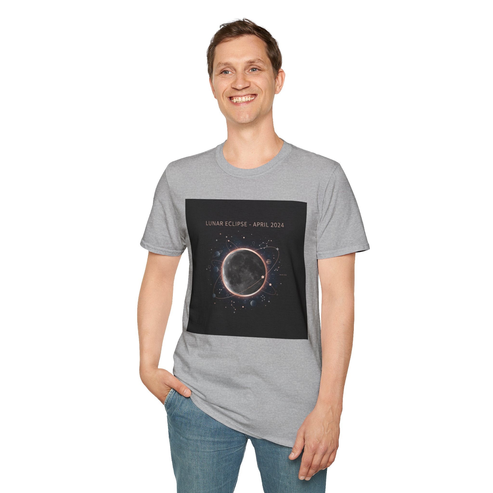 Lunar Eclipse Tee | astronomy design, star map poster