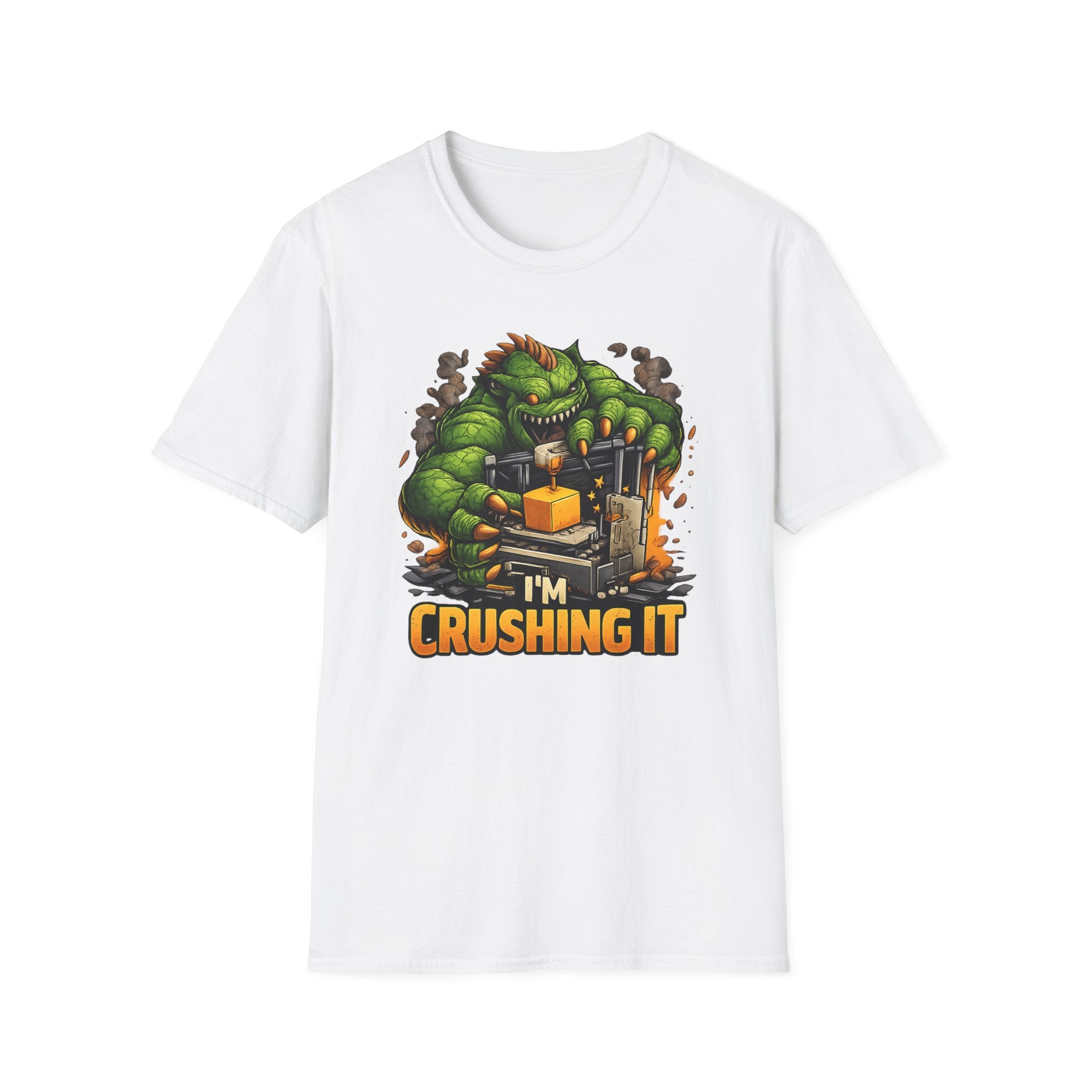 3D Printer Monster I'm Crushing It T-Shirt | 3D Printing Checklist Tee