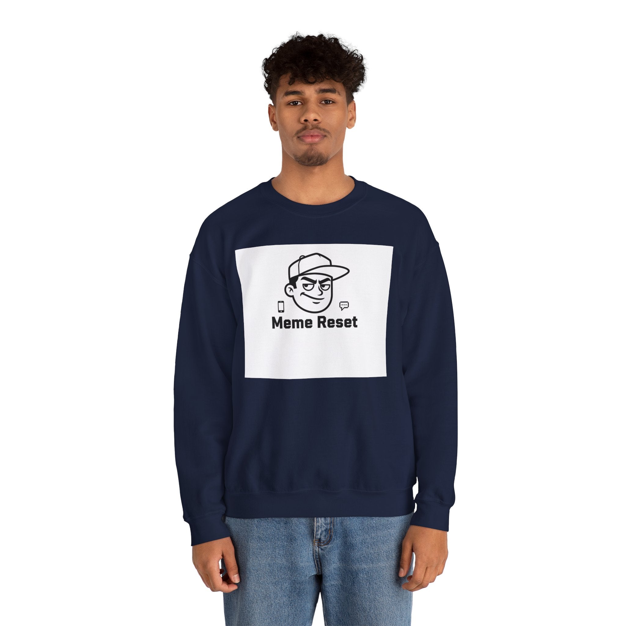 Meme Reset Crewneck Sweatshirt | internet nostalgia, throwback memes