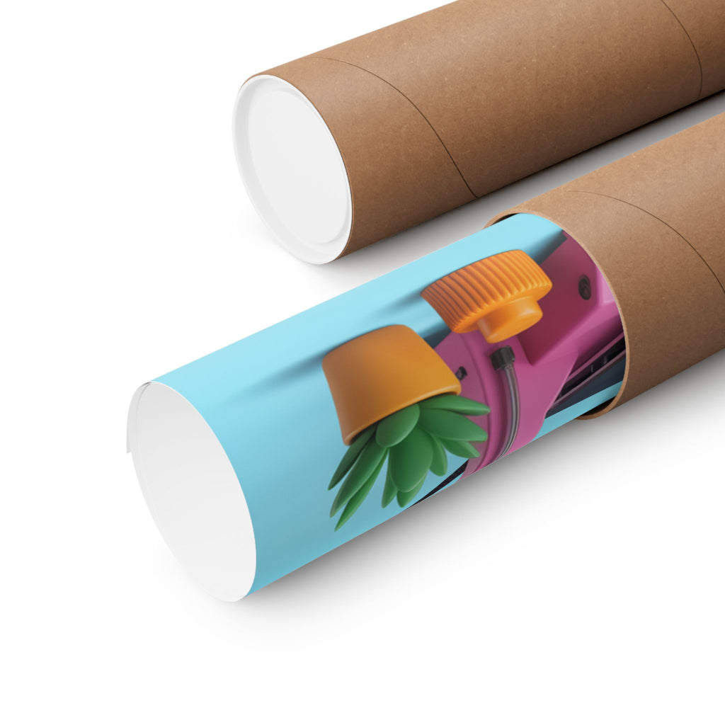 3D Printing Poster Matte Vertical Poster | 3D Printer Illustration, Tech Decor