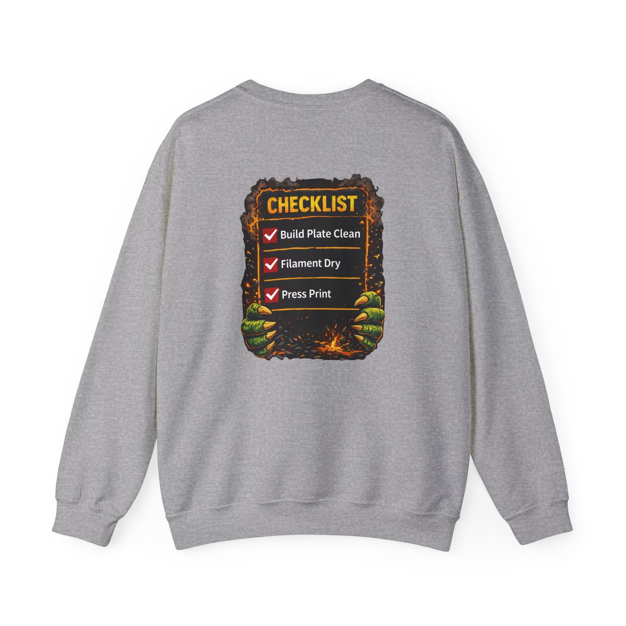 3D Printer Monster Crushing It sweatshirt | I'm Crushing It 3D Printing Crewneck