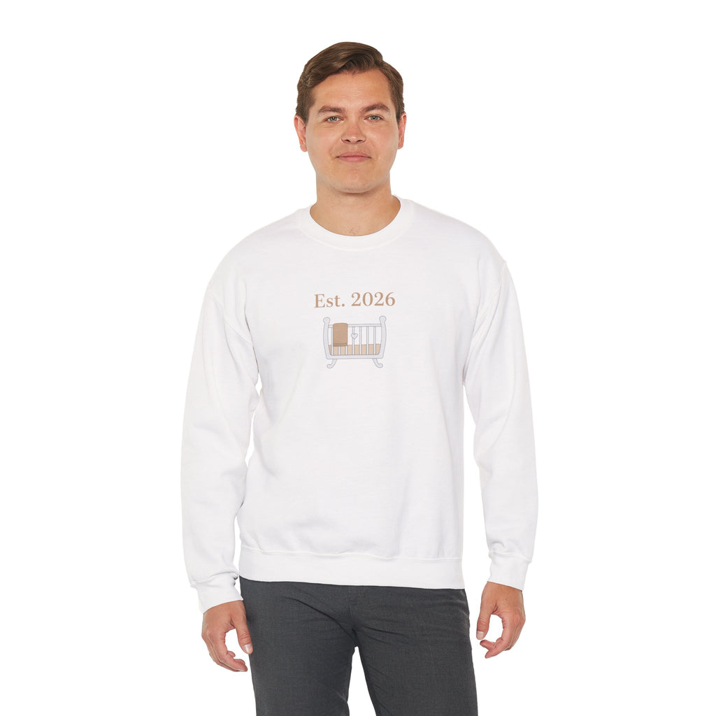 Est. 2026 New Parent Crewneck Sweatshirt | New Dad Est 2026
