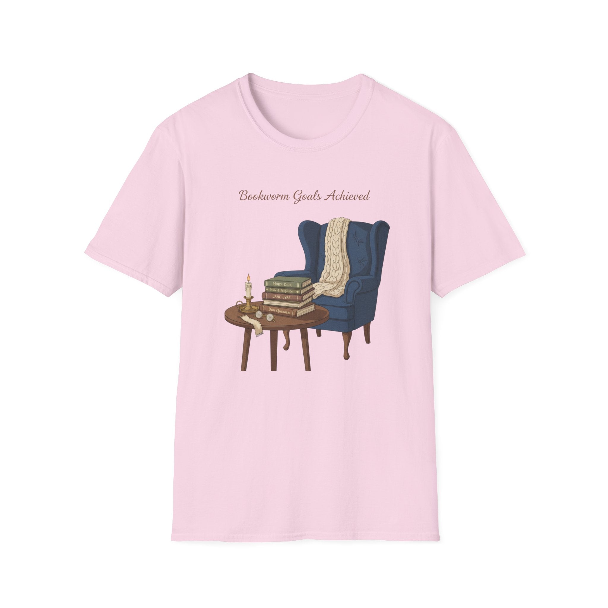 Bookworm Goals Achieved T-shirt | Reading Challenge, Cozy Library Vibes
