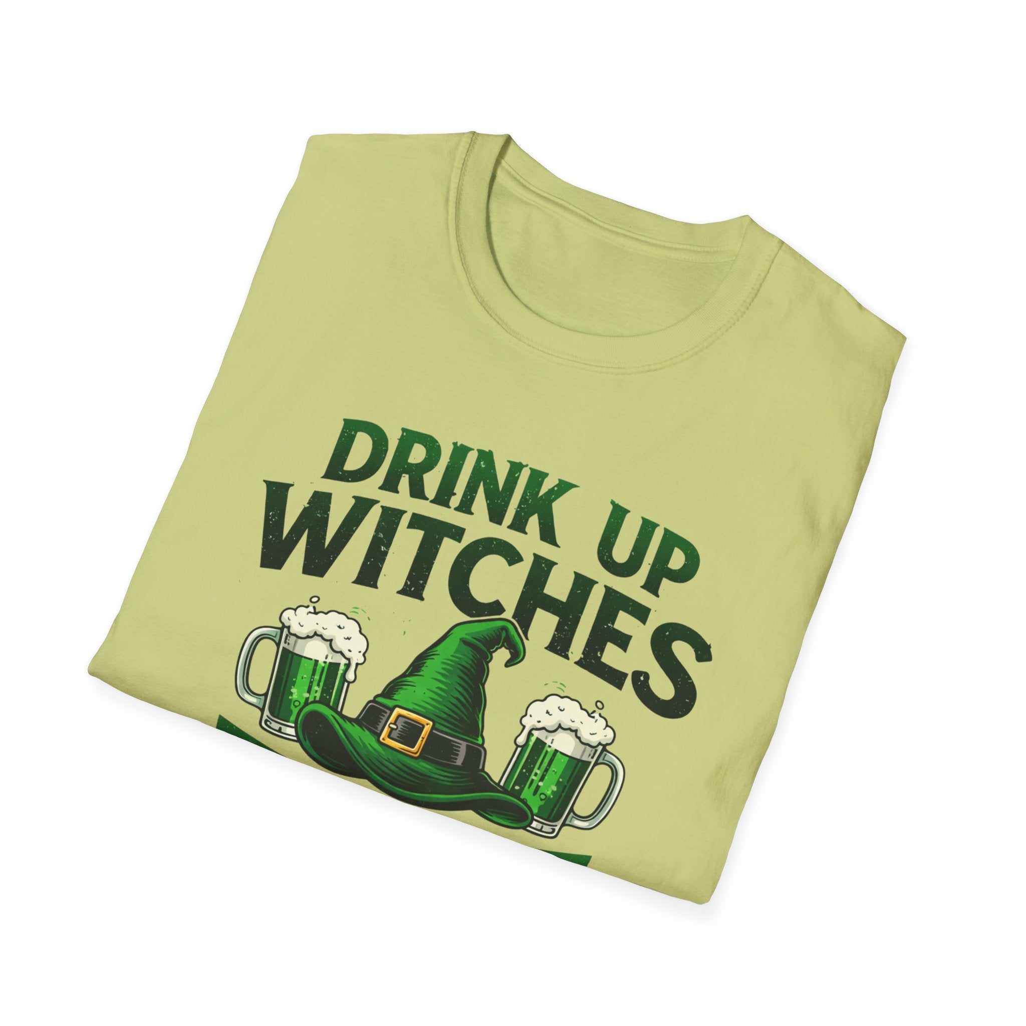 Drink Up Witches T-Shirt | Funny St. Patrick's Day Beer Tee | Witchy Green Potion Graphic Shirt