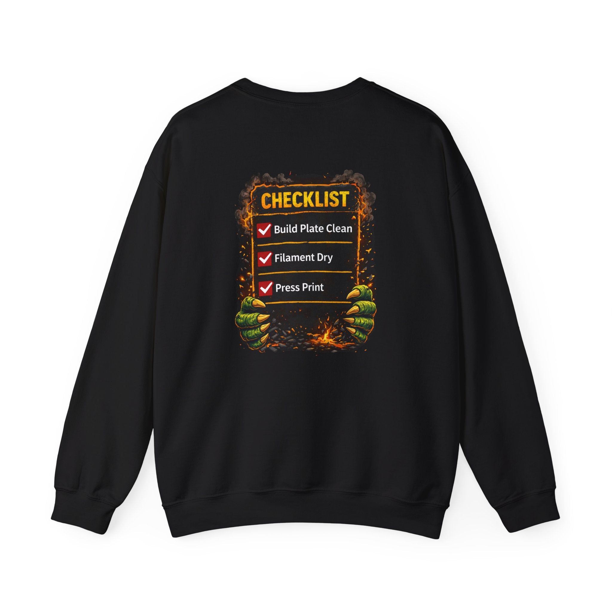 3D Printer Monster Crushing It sweatshirt | I'm Crushing It 3D Printing Crewneck