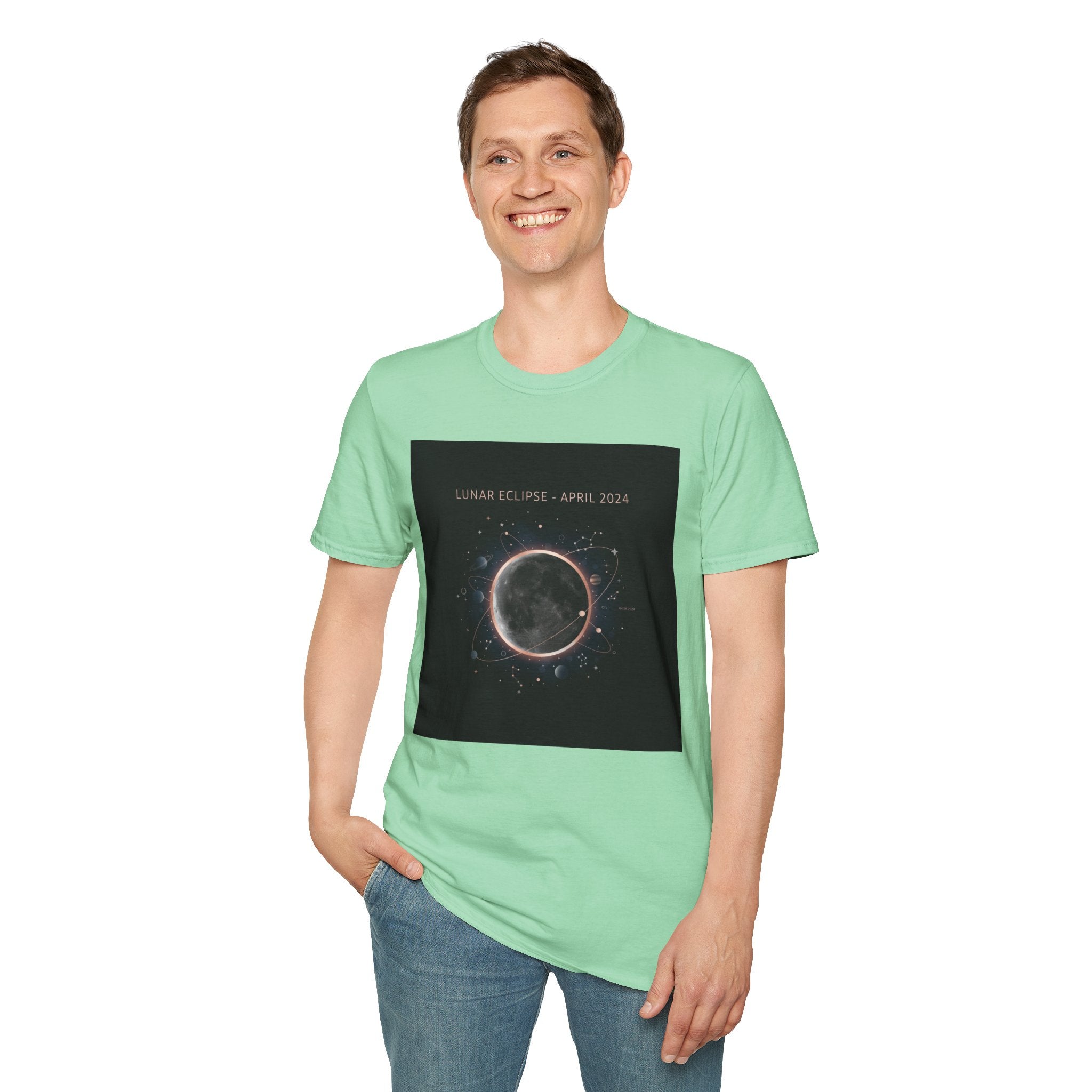Lunar Eclipse Tee | astronomy design, star map poster