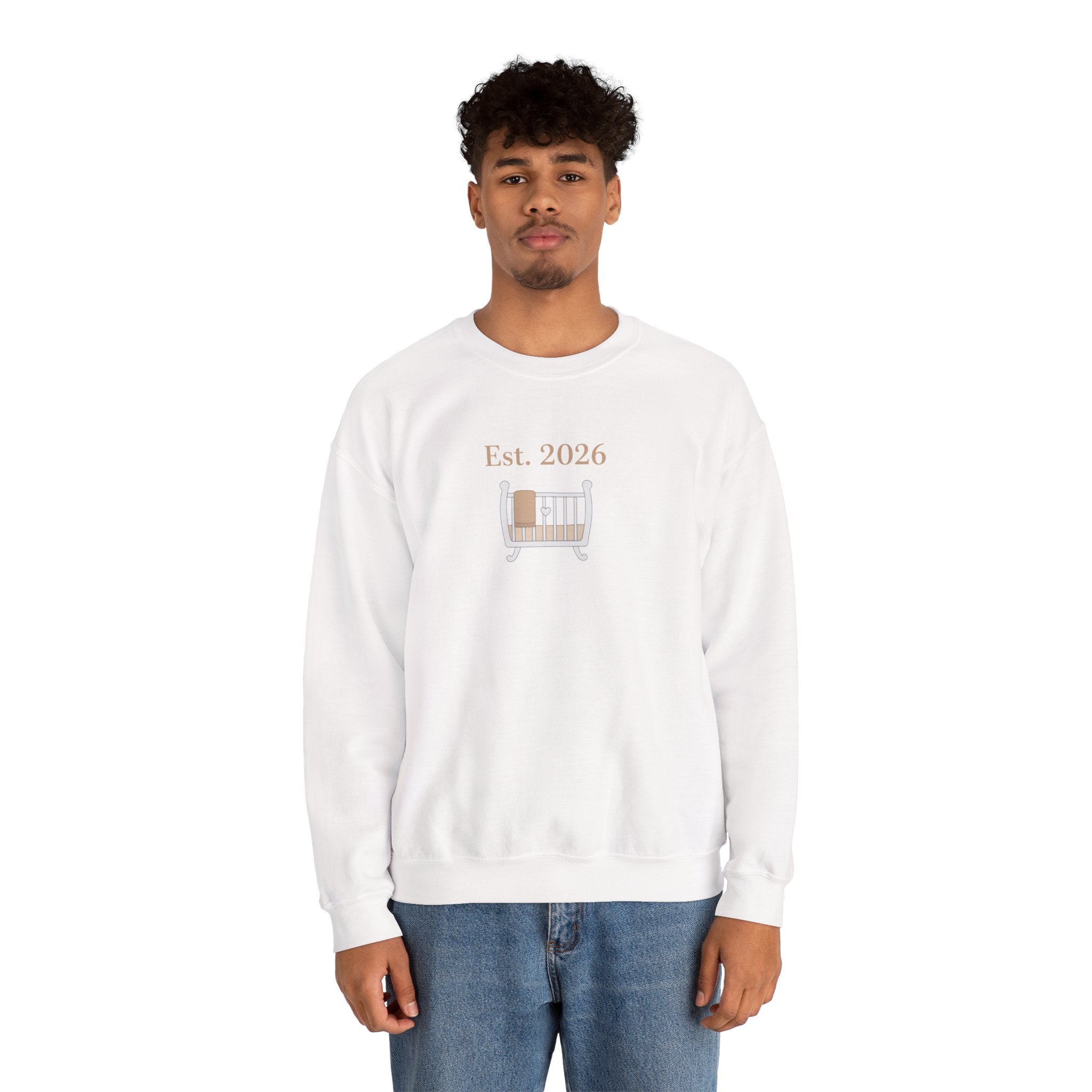 Est. 2026 New Parent Crewneck Sweatshirt | New Dad Est 2026