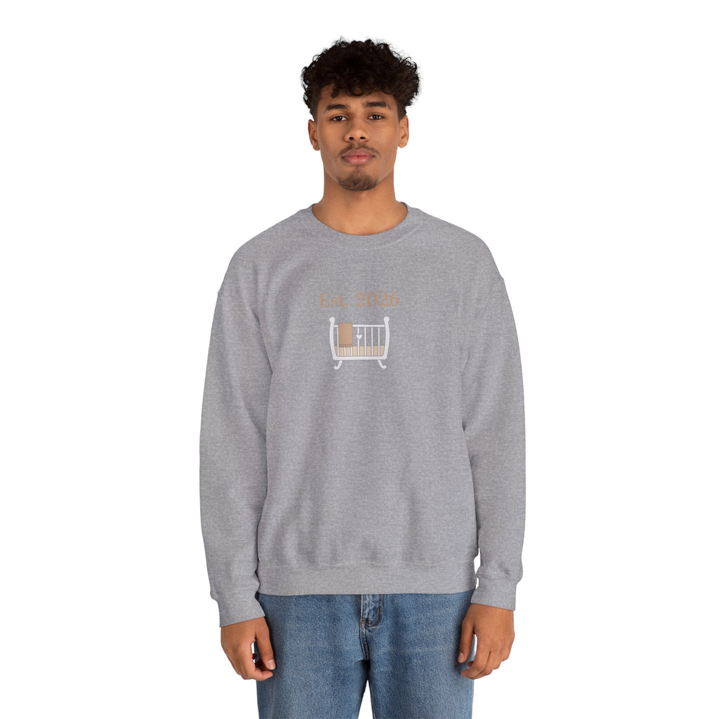 Est. 2026 New Parent Crewneck Sweatshirt | New Dad Est 2026